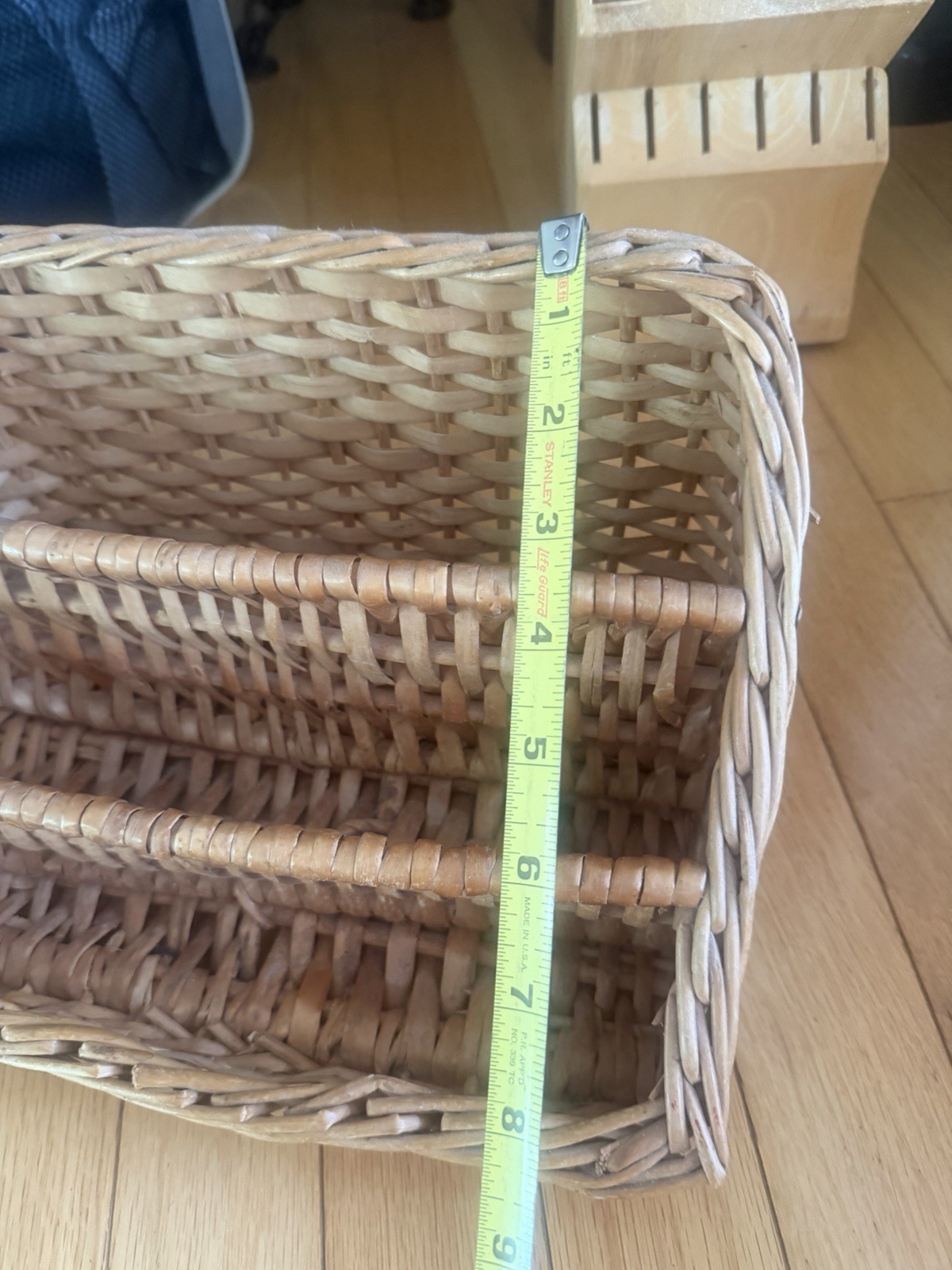 Woven Mail Organizer for Desk Countertop, Desktop Mail Holder Sorter Storage