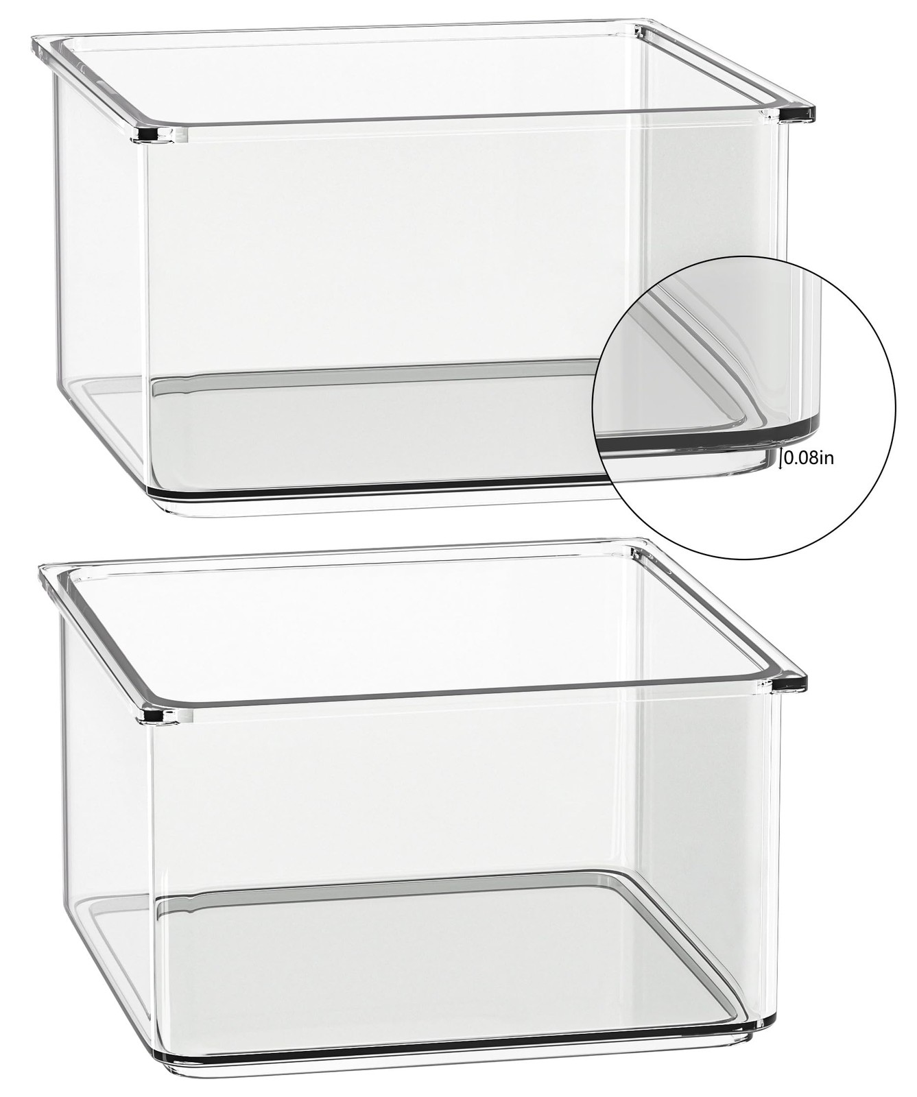 24 Pcs Small Drawer Organizer BinsSet, Stackable Drawer Divider Trays for Mak…