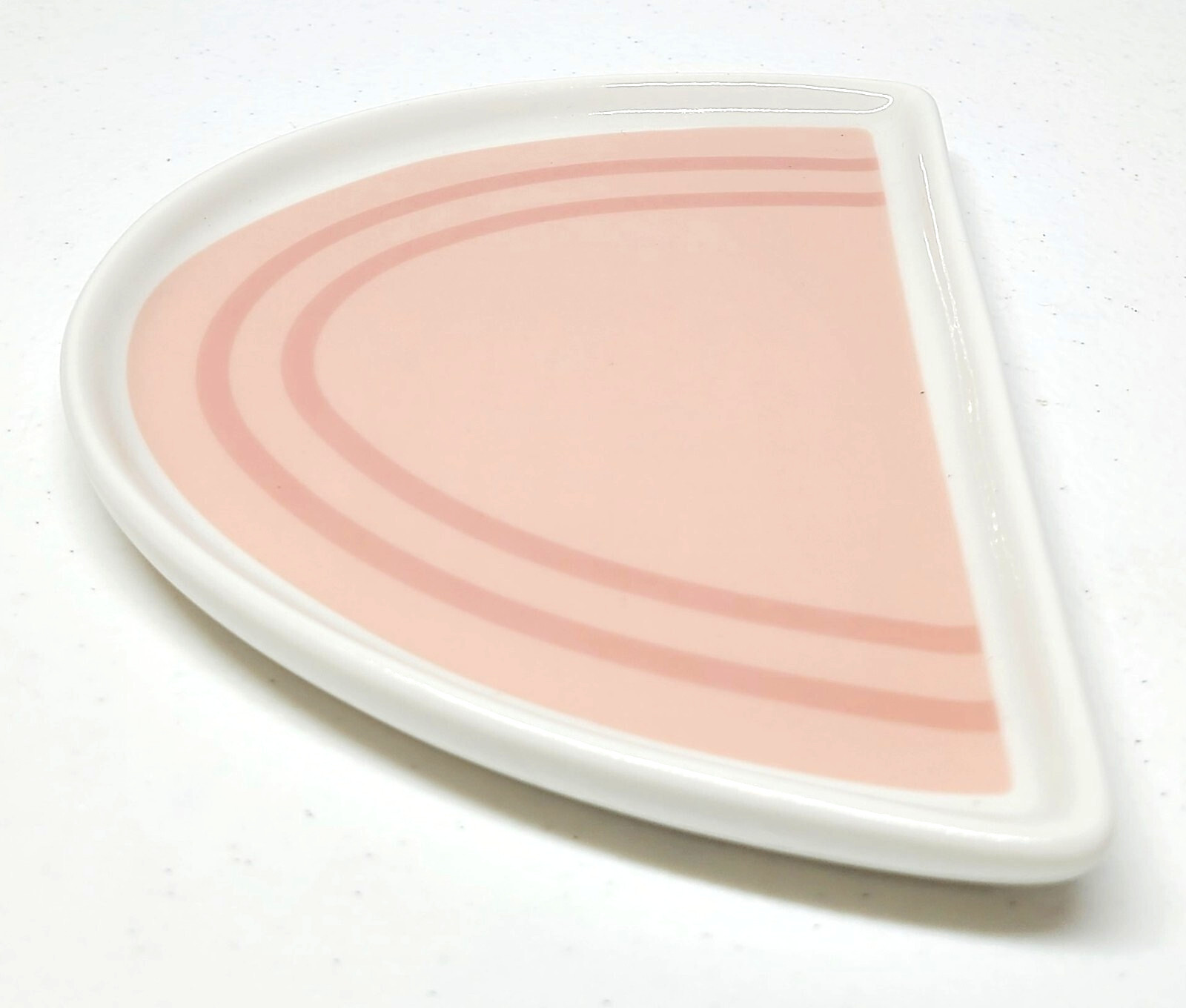 Erin Condren Exclusive LE Ceramic Pink and White Rainbow Trinket Dish NEW NO BOX