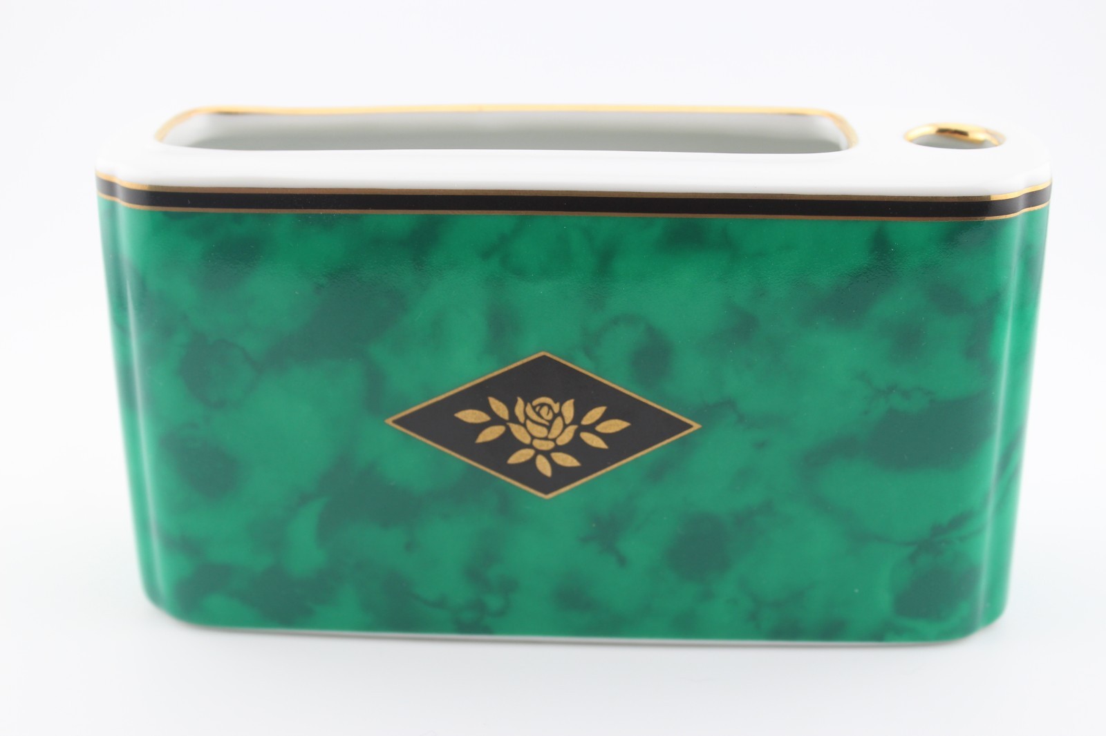 Vintage Neiman Marcus Porcelain Desktop Organizer Notepad and Pen Japan