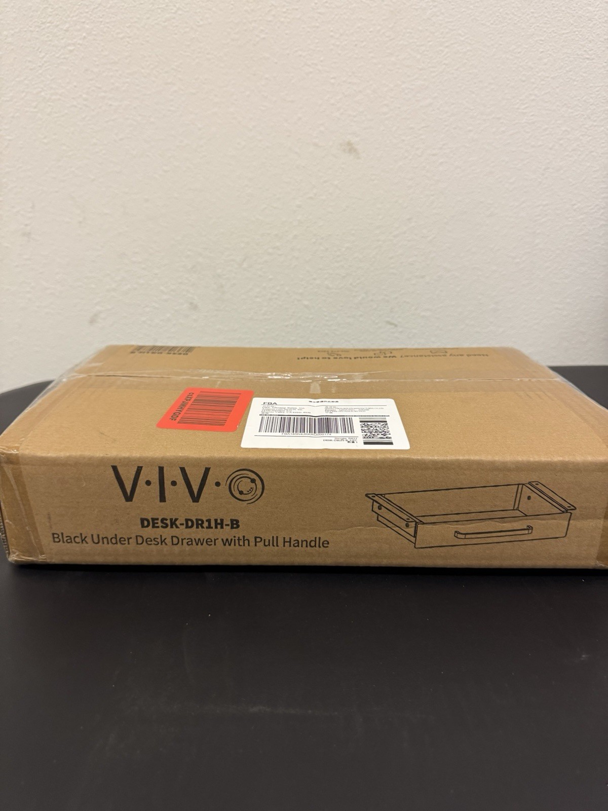 VIVO Black Metal Under Desk Drawer Desktop Organizer DESK-DR1H-B 14.8″ x 8.7″