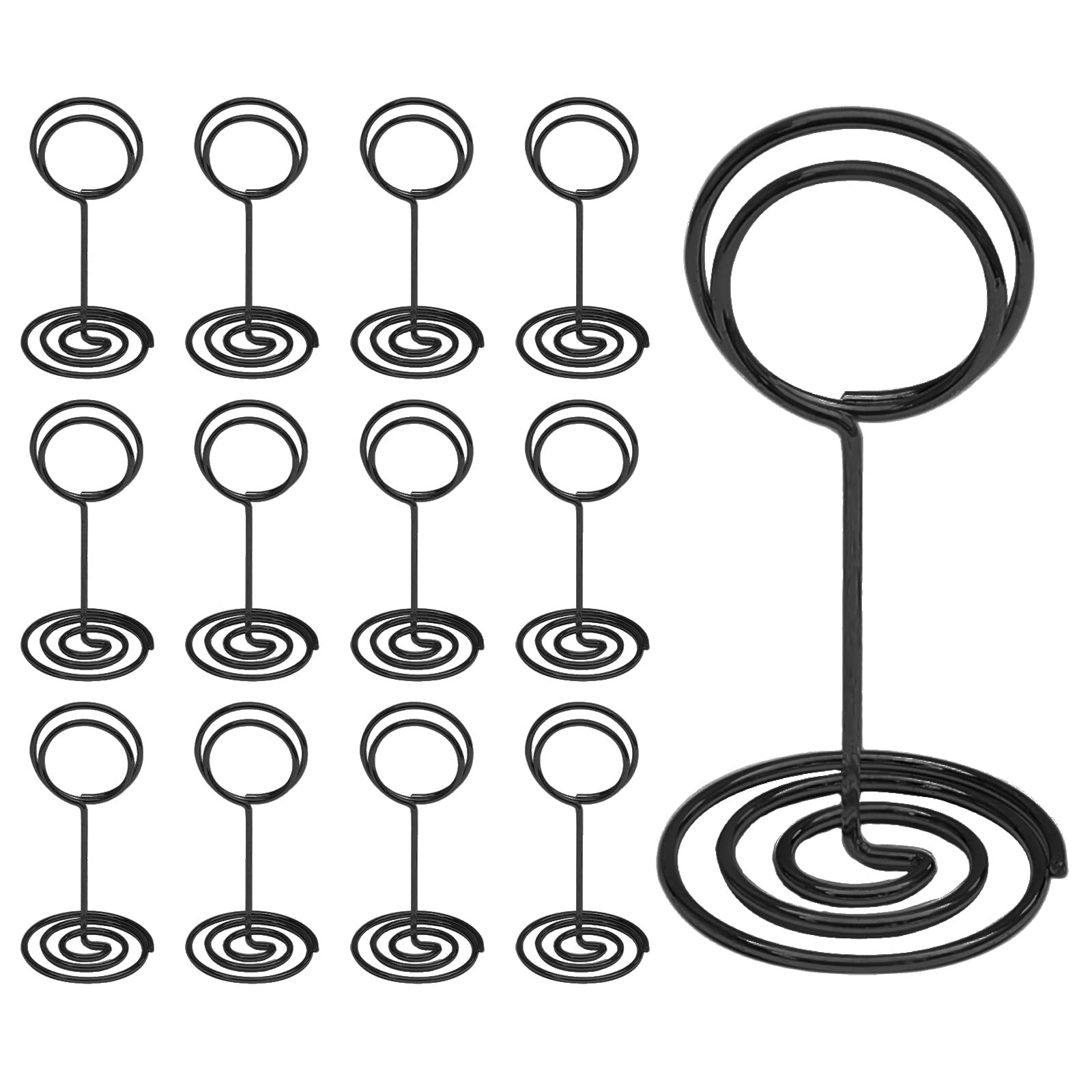 Seimneire 12 Pcs 3.35 Inch Black Table Number Inch, 12 PCS,