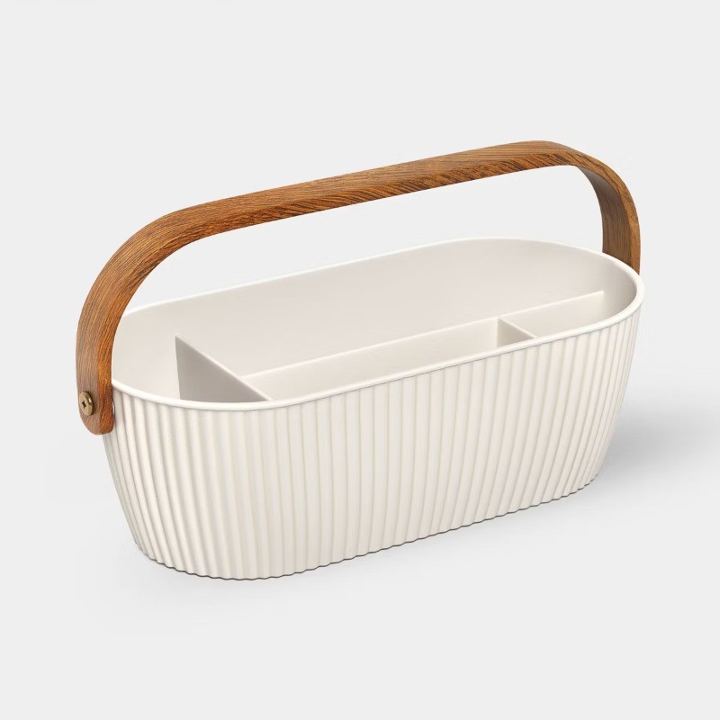 Desktop Caddy Desk Organization Set Cream
