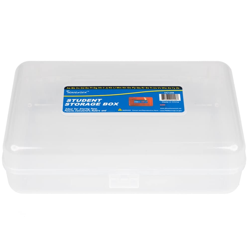 | Transparent Pencil | Colored Utility Storage Office Supplies Organizer | Clear