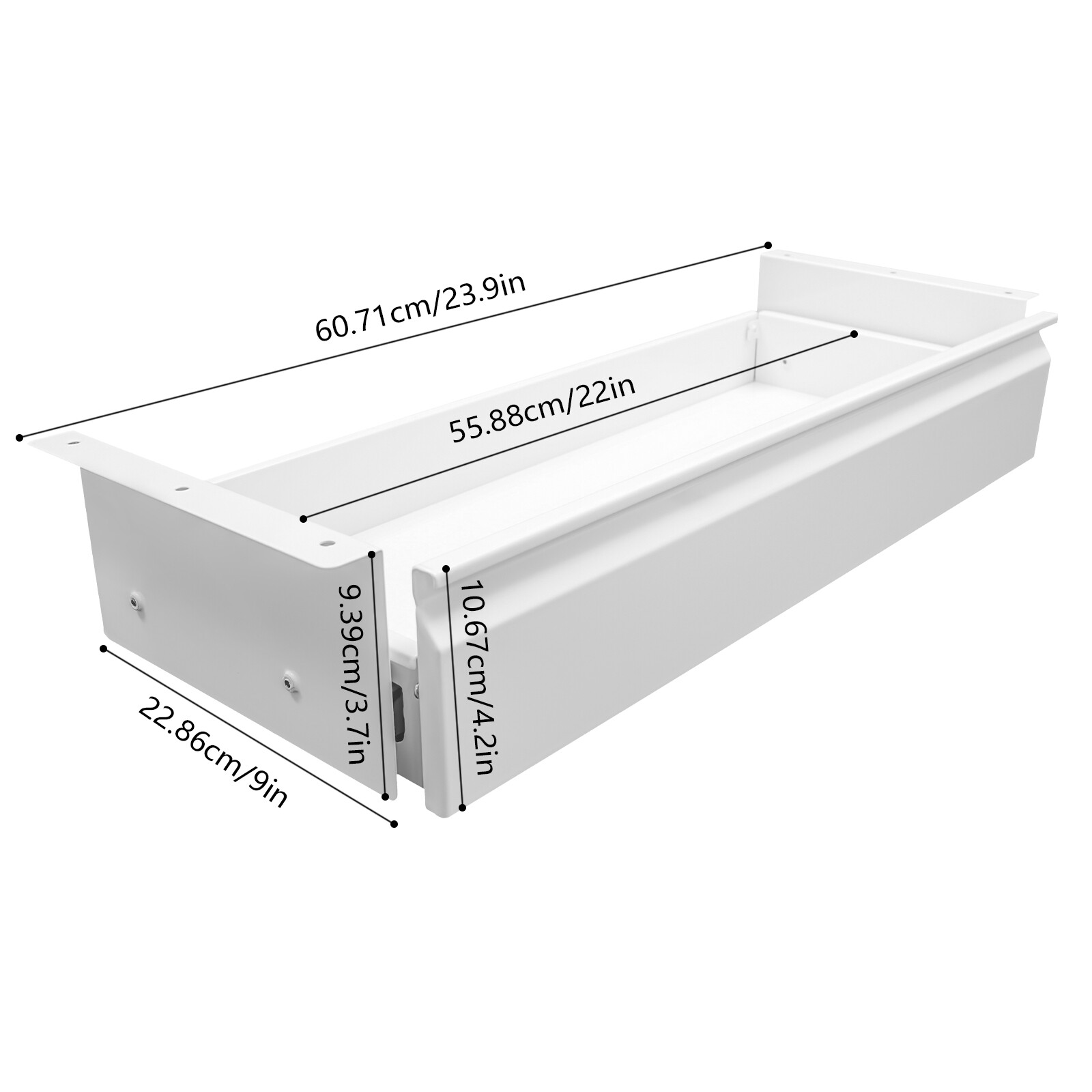 Space Saver Sliding Under Desk Storage Drawer Pull-out Drawer for Sit Stand Work