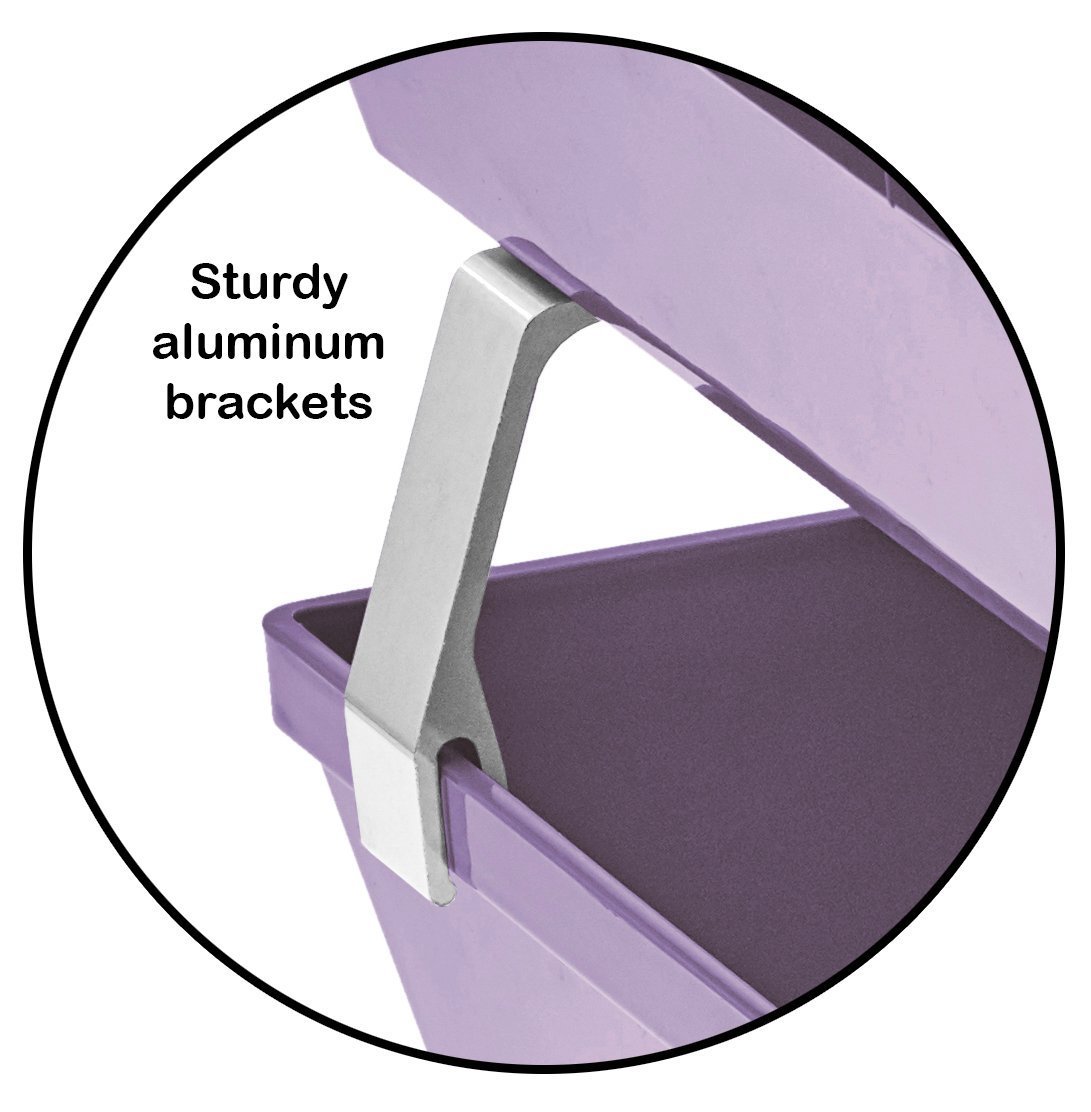 Acrimet Facility 2 Tiers Double Letter Tray (Solid Purple Color)