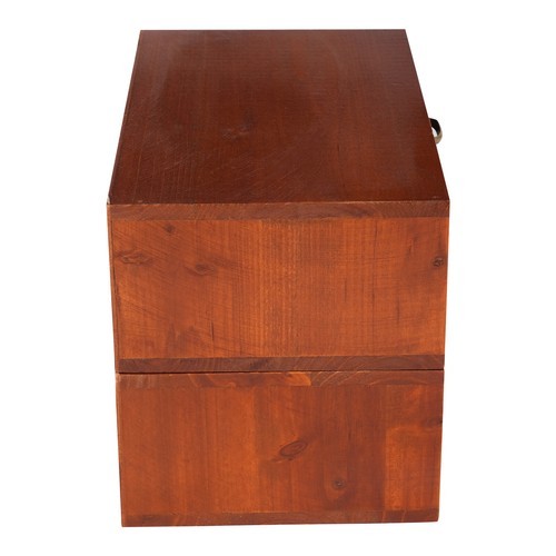 Vintage Desk Organizer Tabletop Storage Organization Box w/ 3 Drawers for Office