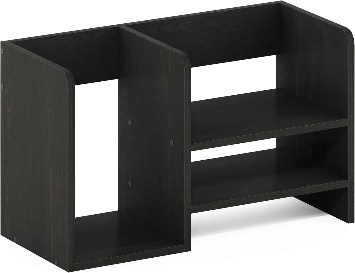 Compact and Lightweight Desktop Organizer with File Holder – Espresso