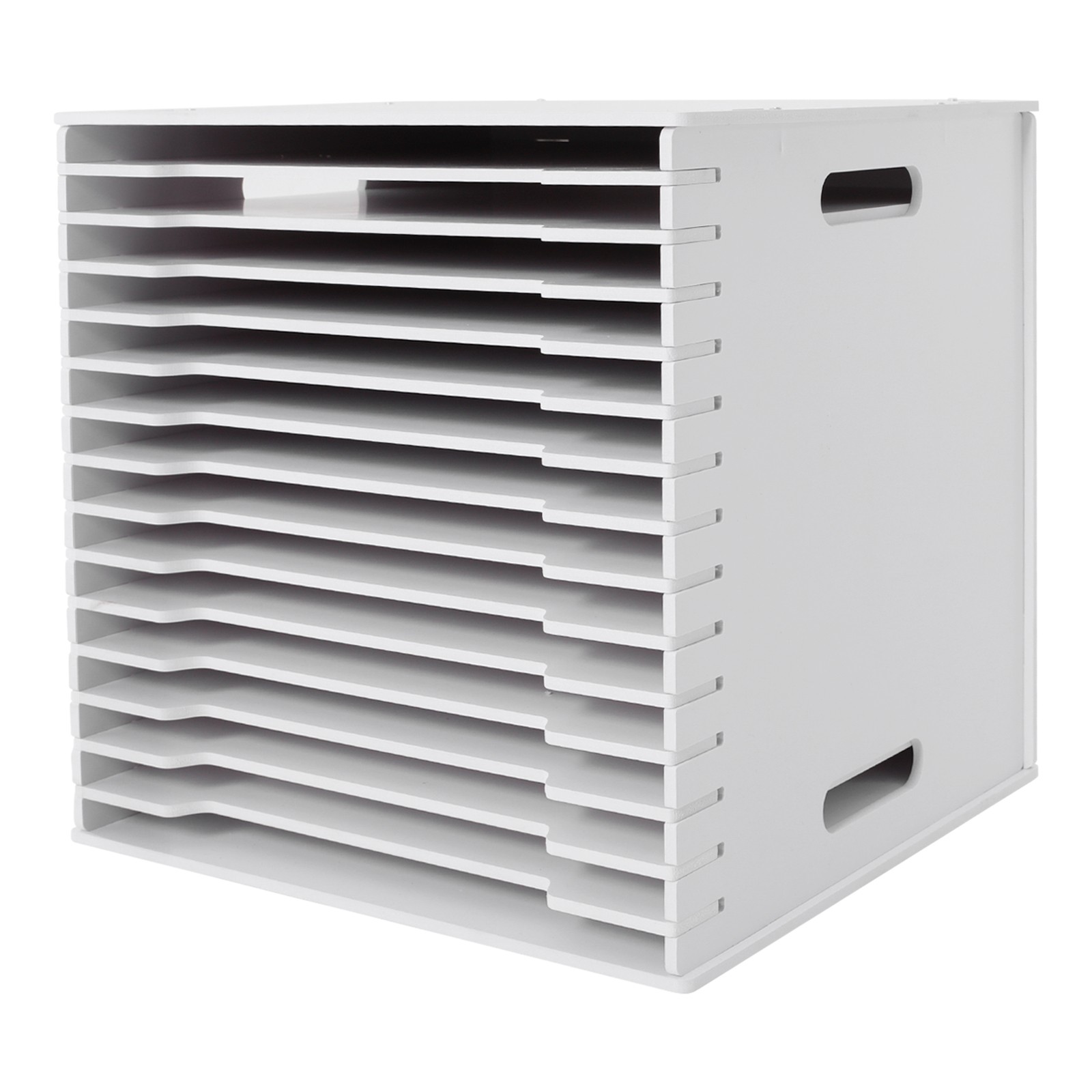 Scrapbook Paper Storage Organizer 15 Slot File Holding Cabinet Document Organize