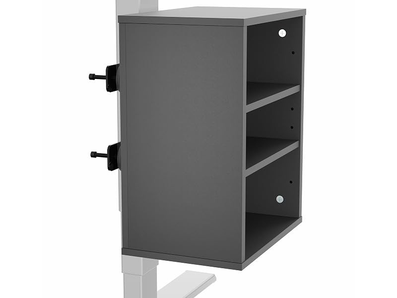 Clamp-on Under Desk Shelving Unit, Office Accessory Holder for Supplies, Gaming