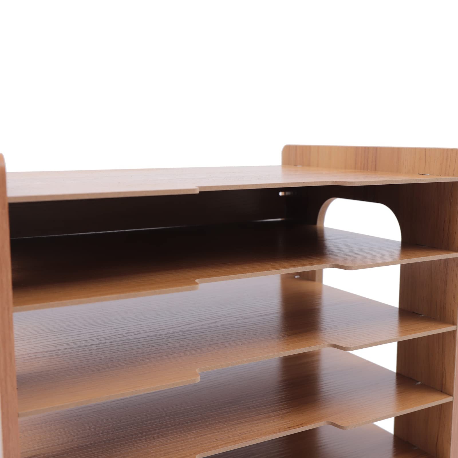 7Tier Widen Wood Office 36*25*38.5cm/14.17*9.84*15.16in, Natural Color