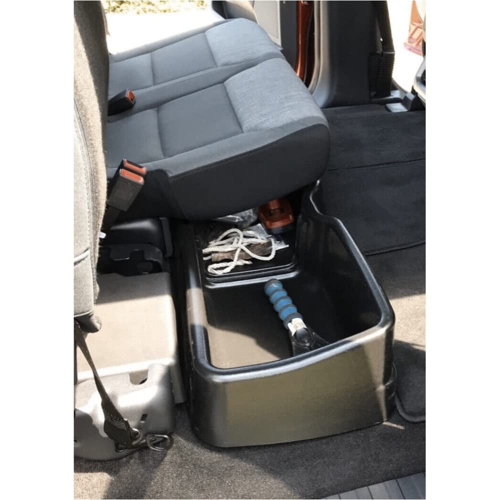 Ford F150 15-19 F250 F350 SuperDuty 17-19 Supercrew Underseat Storage Box Black