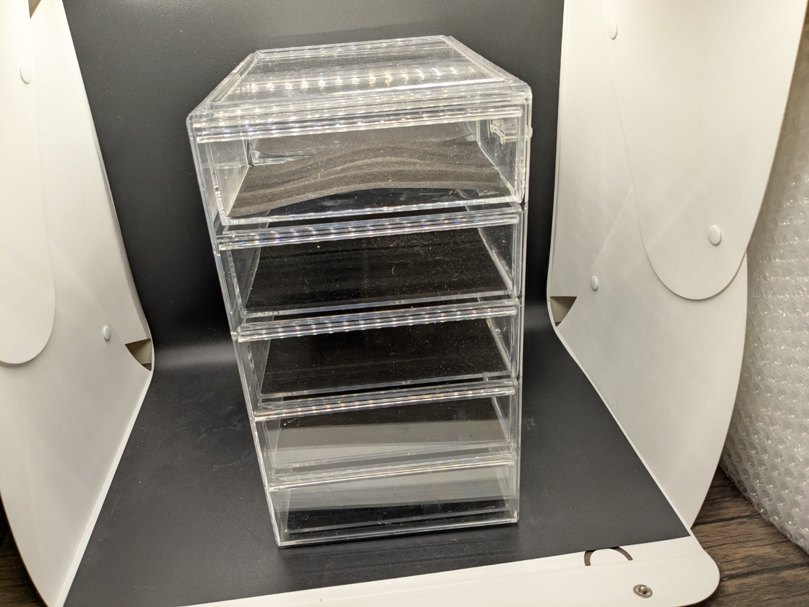Acrylic Makeup Organizer Drawers Set Jewelry Storage Containers Bathroom