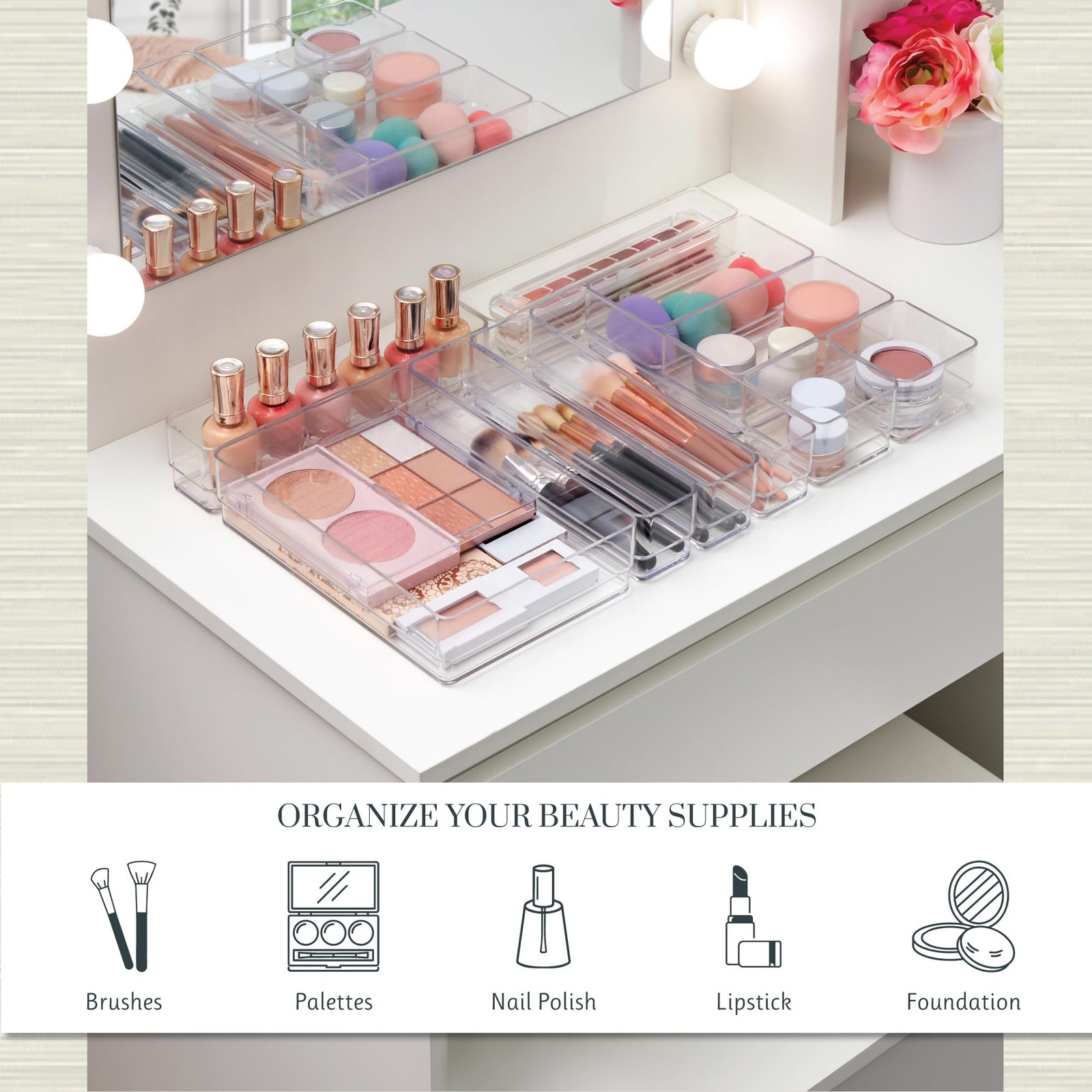 STORi SimpleSort 10-Piece Stackable Clear Drawer 10 piece set,