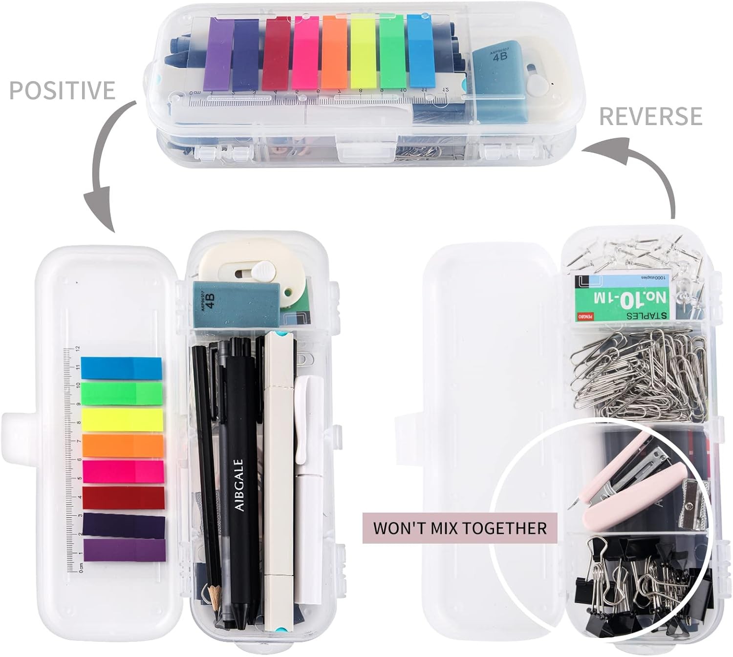 123 Pcs Office Supplies Kit with Desk Organizers, Office Stationery Set, Mini Of
