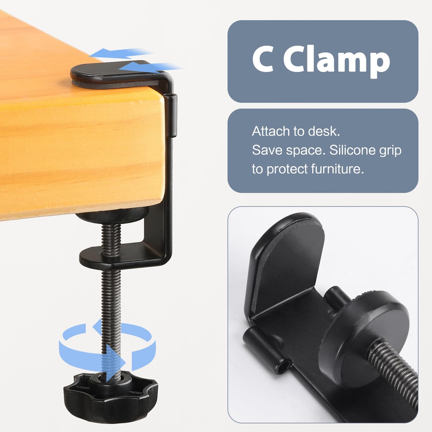 Desk Organizer Clip on Desk Cup Holder Pencil Holder for Desk Storage Beverag…