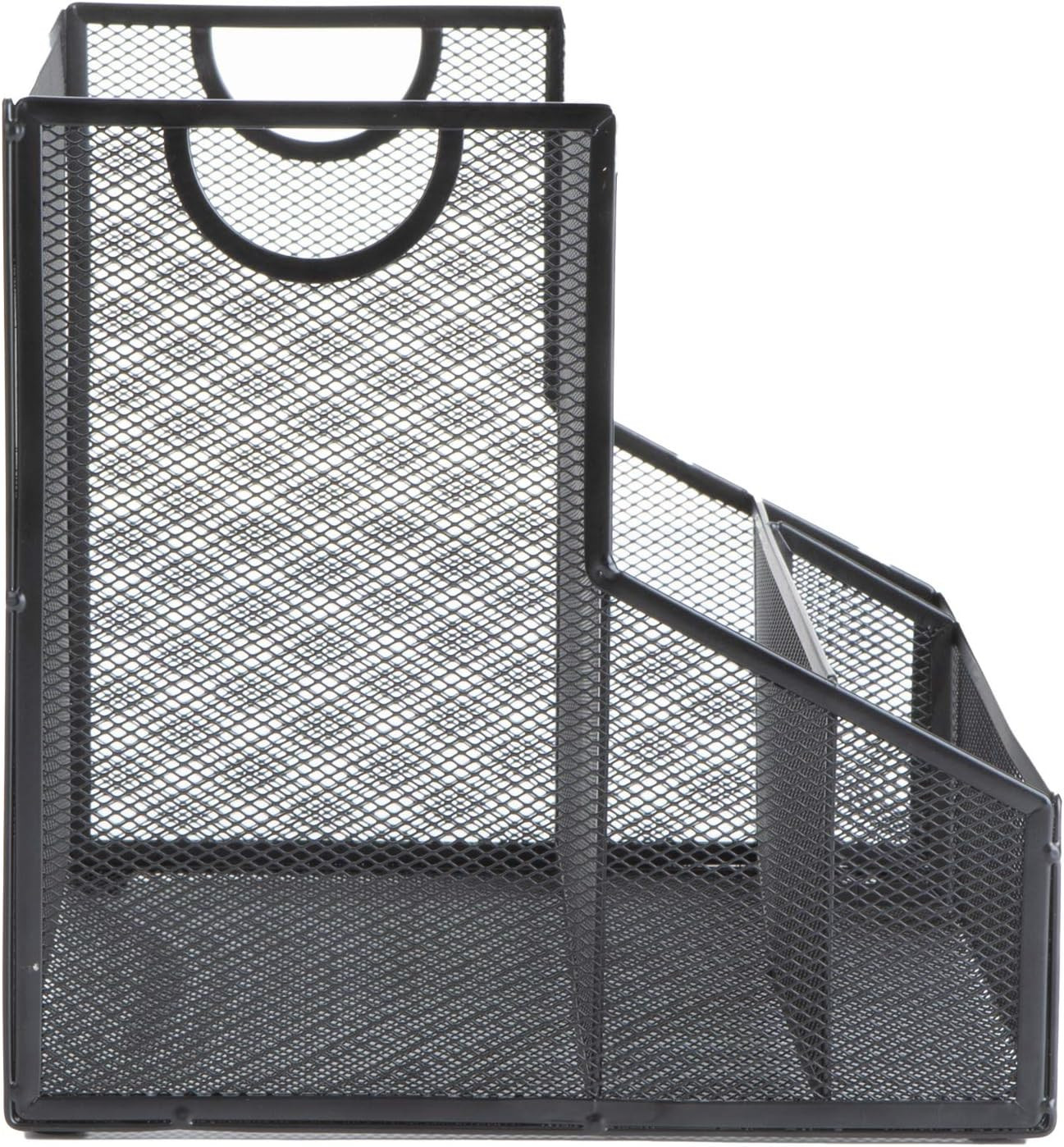 Desktop Organizer with Hanging File Storage, 4 Compartment Letter Size File Hold