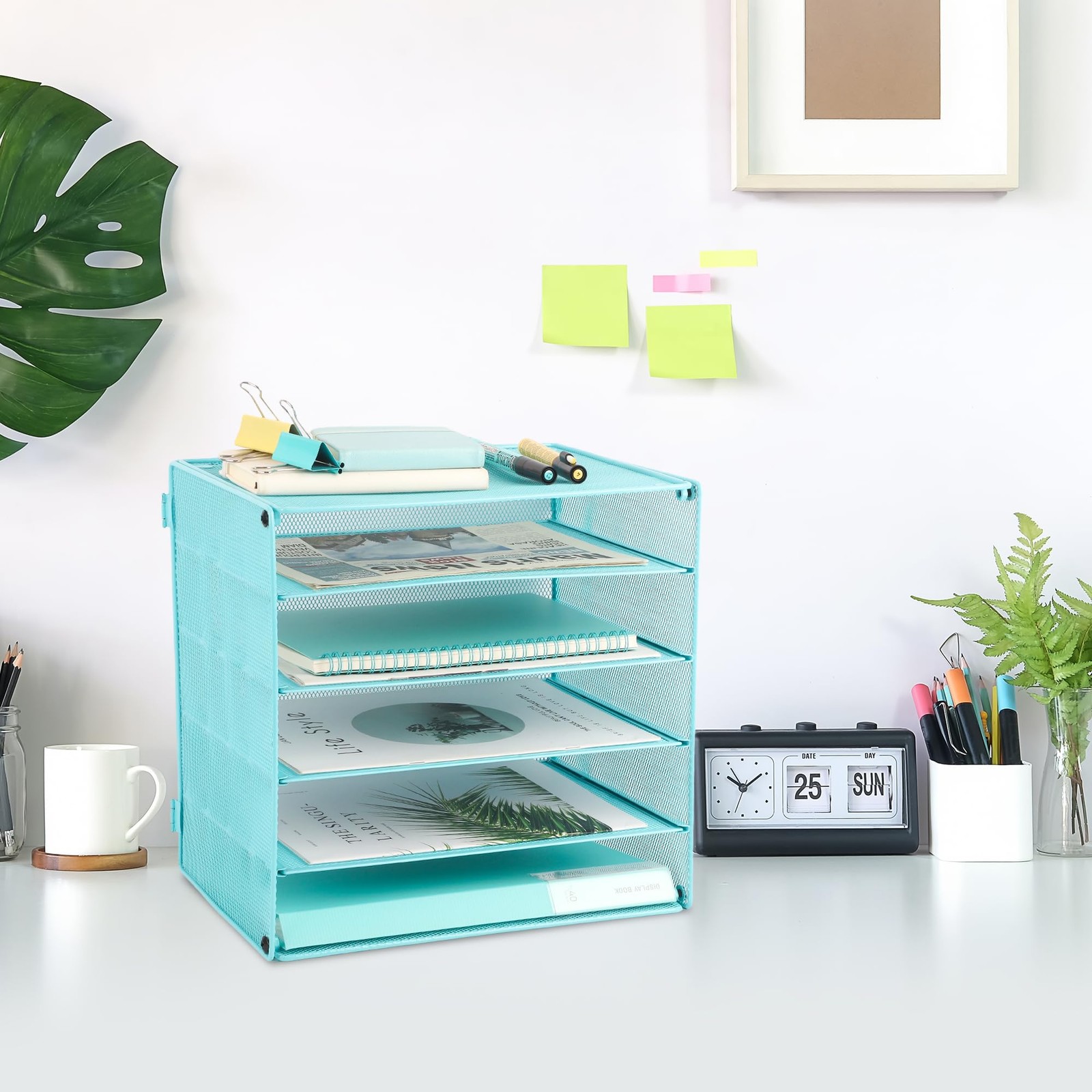 Mesh Desk Organizer Tray 13″L x 9.05″W x 12.5″H – Industrial Strength