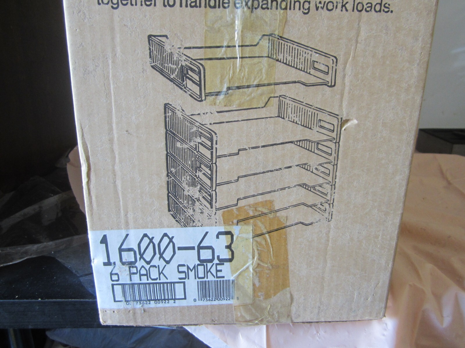 Vintage ELDON Plastic Trays 6 Pack Brand New in Box ( hard to find like that)