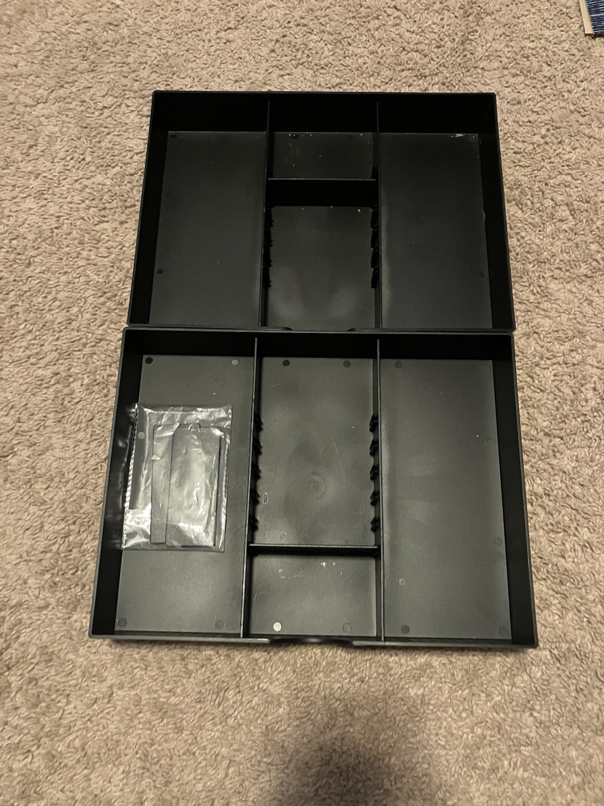 Office/School Supplies Lot: Black Metal Mesh File Sorter, Stapler, Tape, Bin