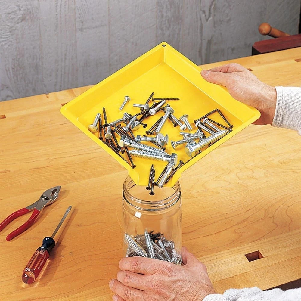 EASY – SORTER FUNNEL TRAY 9.5″ x 9.5″ x 1.5″ (2 – Pack) Yellow