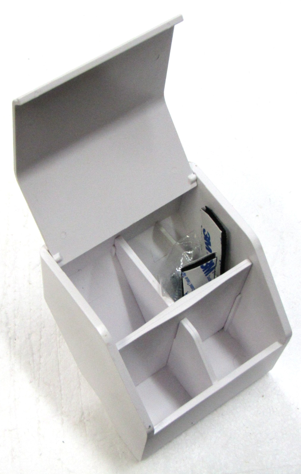 Desk Table Organizer Cable Management Power Hub Sticky Note Holder Tape Bin Kit