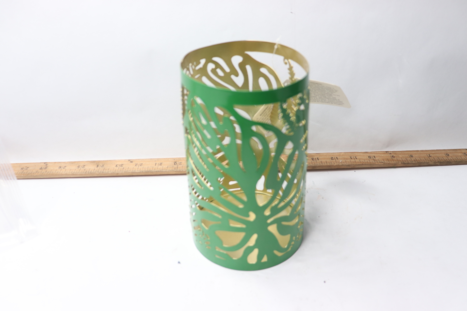Ashland Summer Stationery Hollow Pencil Pot Desk Organizer Plastic Gold/Green
