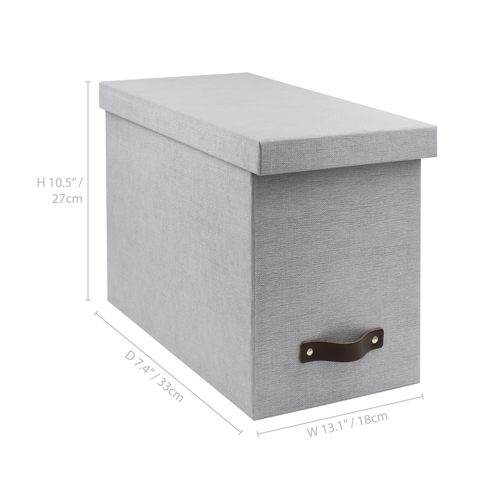 Bigso John Desktop File Box – Storage Box for Paperwork – Ash