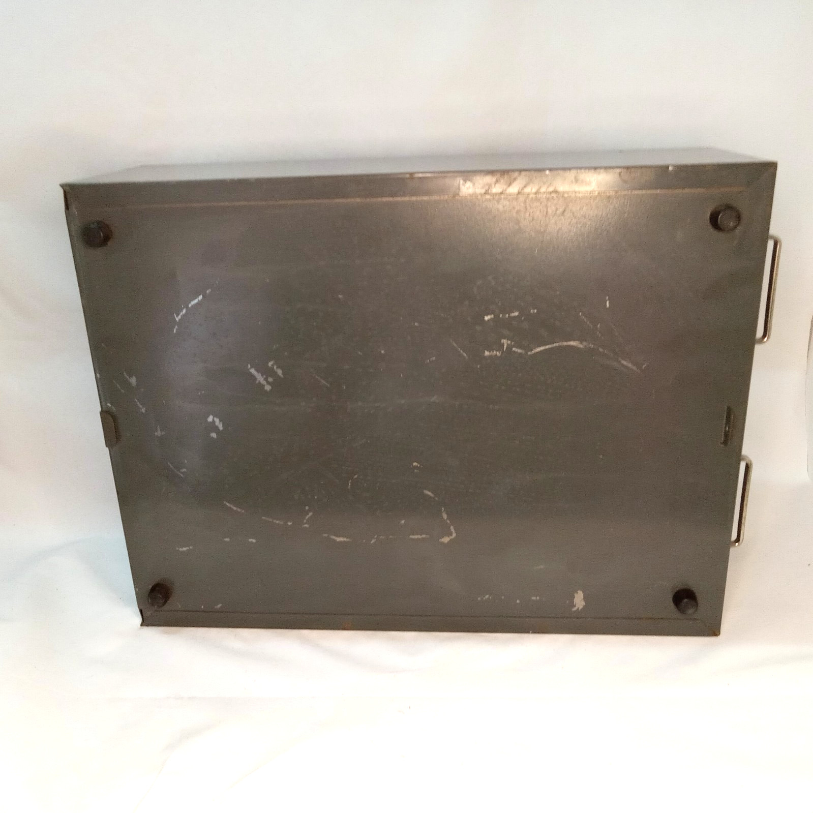Vintage ASCO 2 Drawer Steel Index Card Cabinet Filing Cabinet