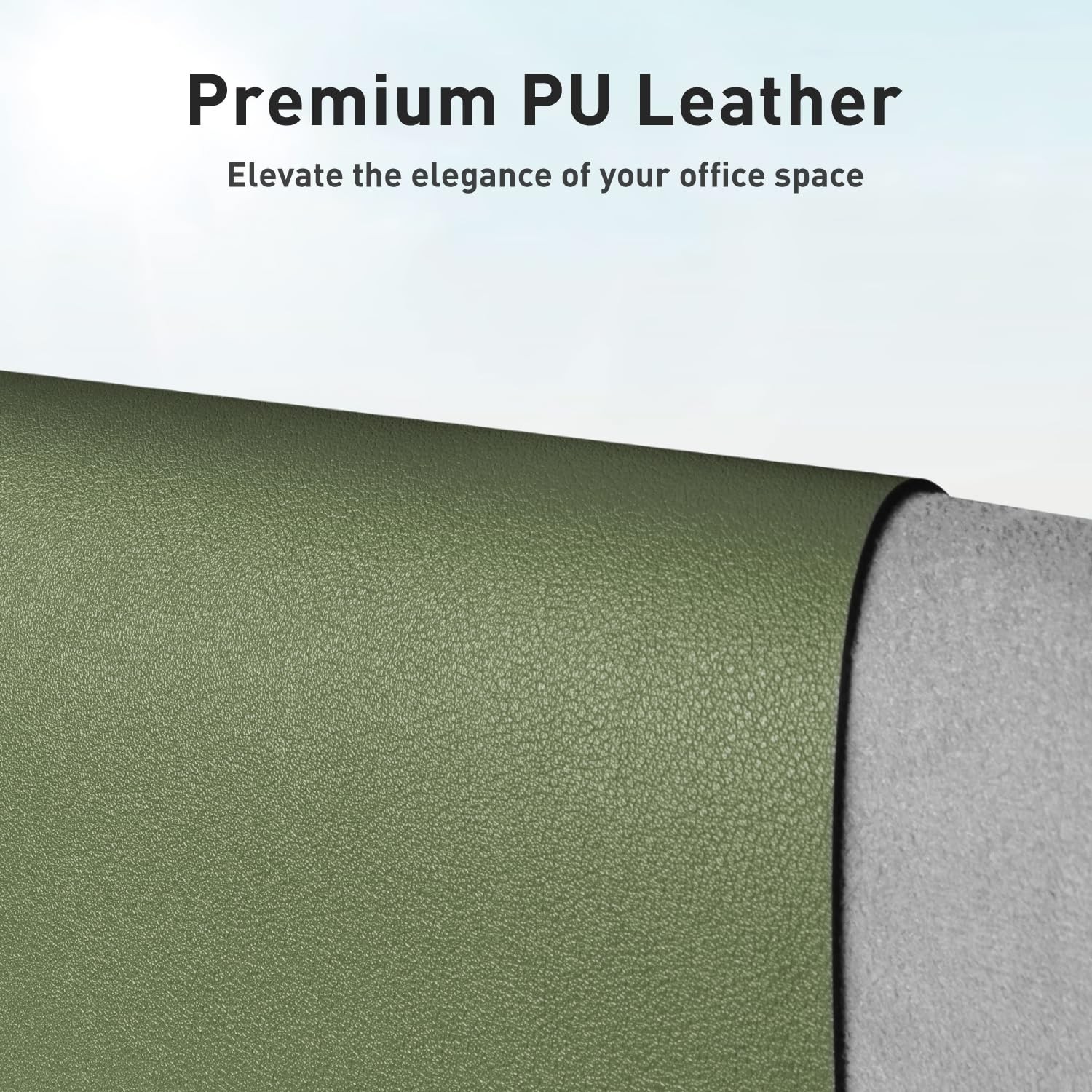 Aothia Desk Protector Mat, Mouse Pad, Non-Slip 23.6″ x 13.7″, Olive Green