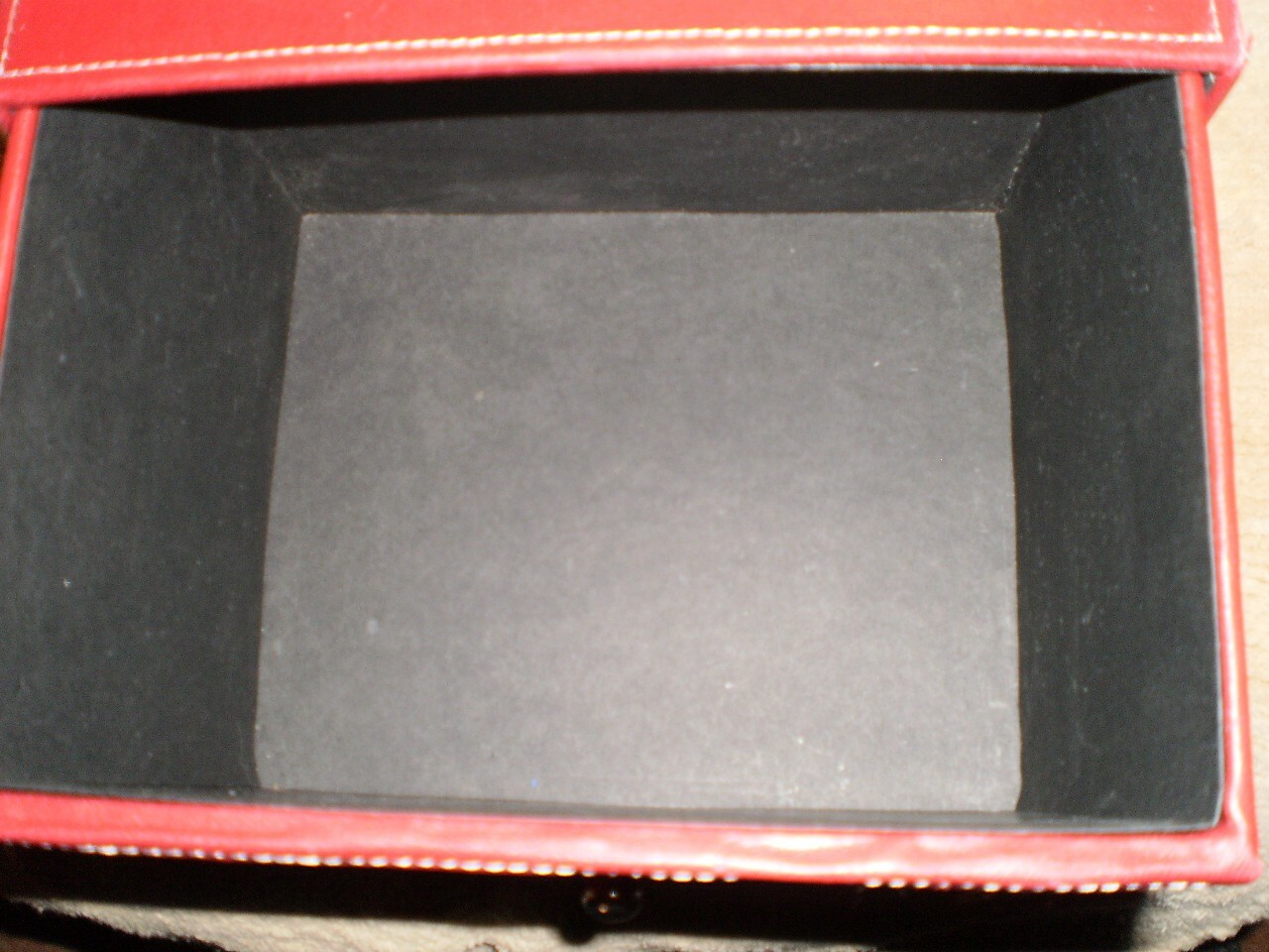 desk storage box faux leather rectangle drawer pull out