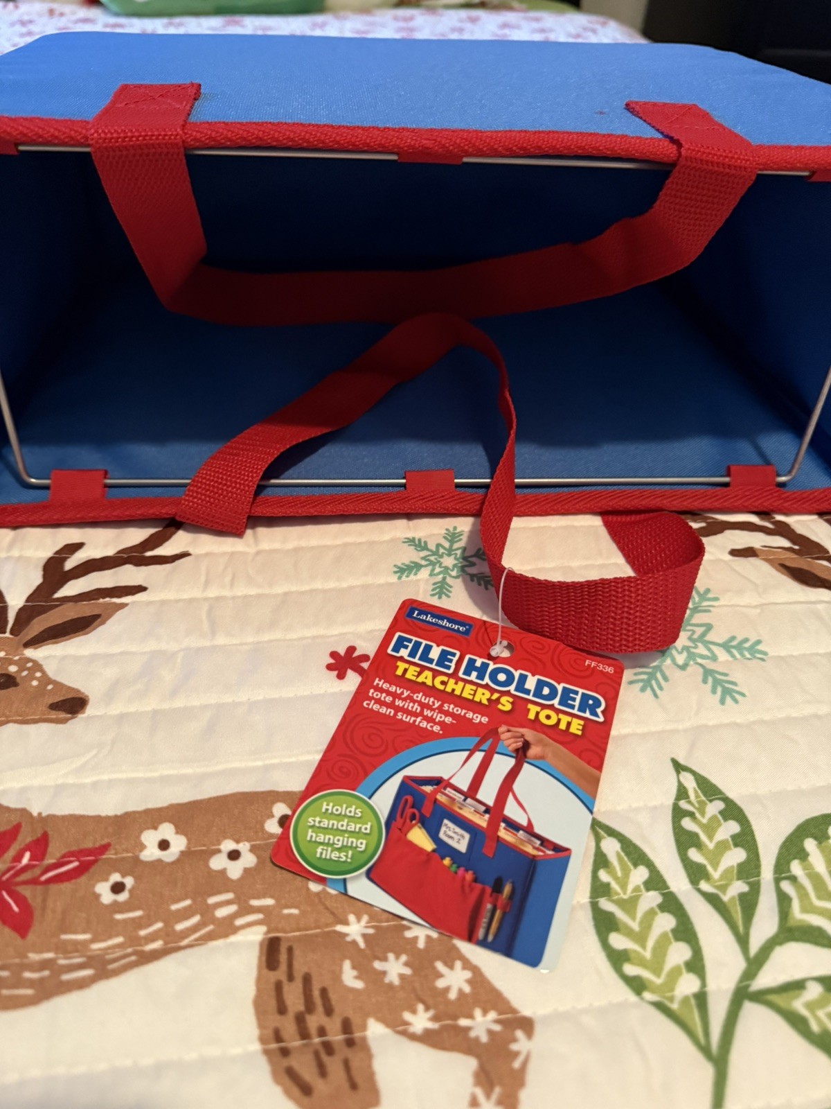 Lakeshore Teacher Tote and Organizer, Teacher Helper Bag, Teacher File Tote