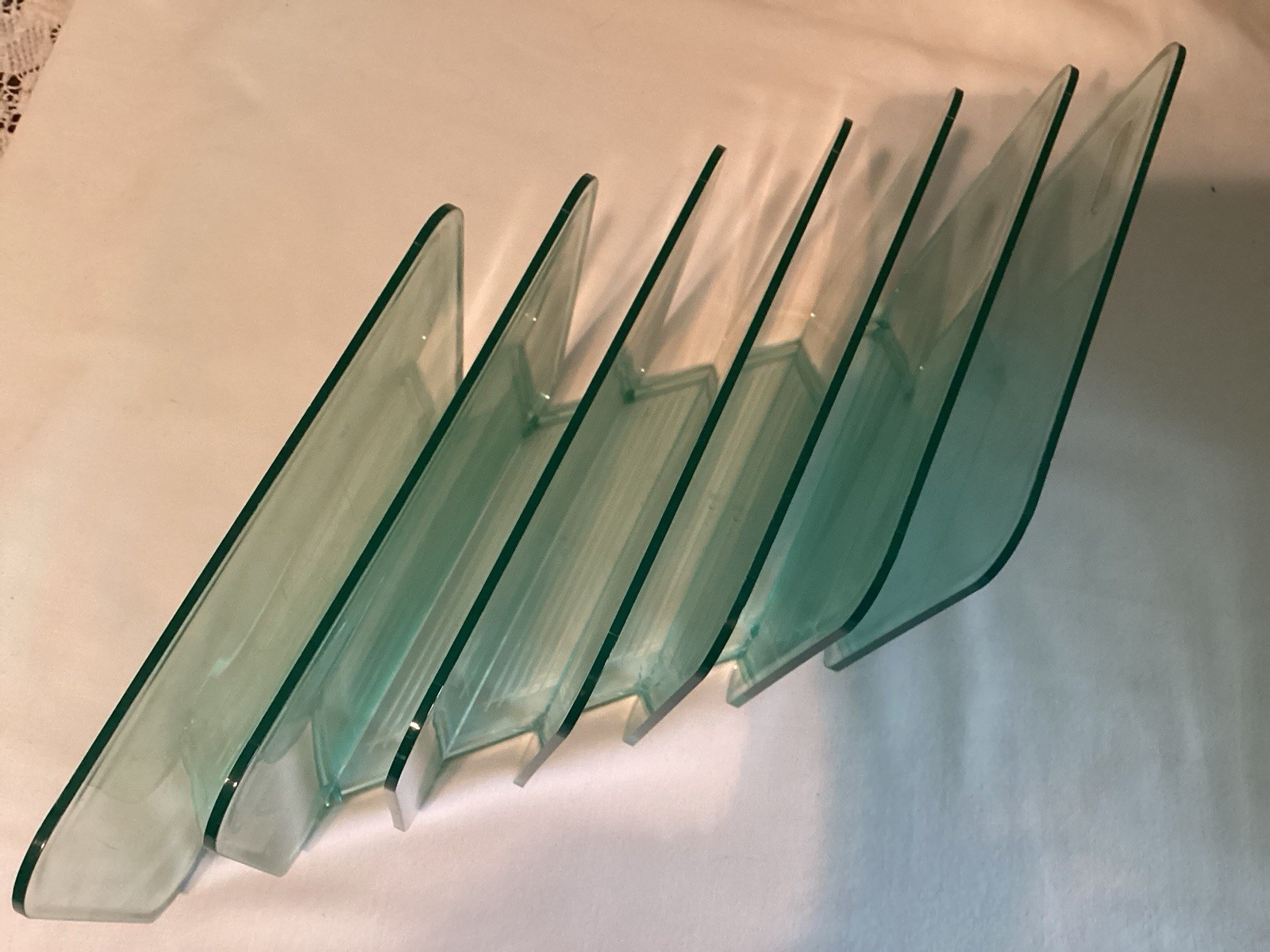 Eldon Desk Organizer – Clear Green Plastic File/Mail Sorter 6 Slot