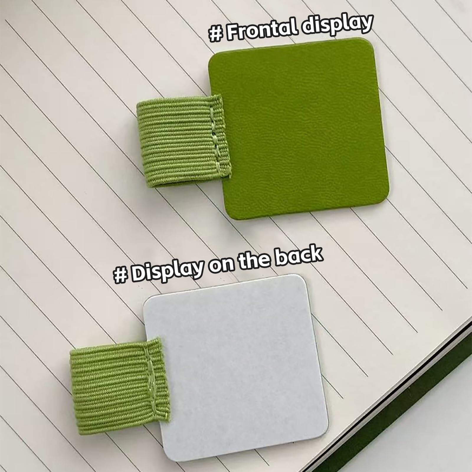 Pen Loop Holder for Notebook 6 Pcs Adhesive Pen Holder Colorful Leather Elast…