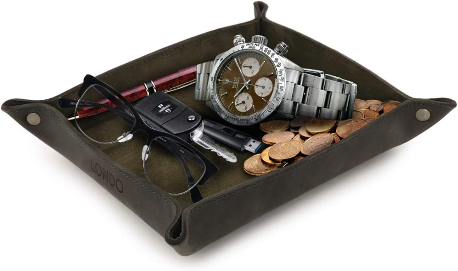 Genuine Leather Tray Organizer Practical Lightweight Water Resistant Computer
