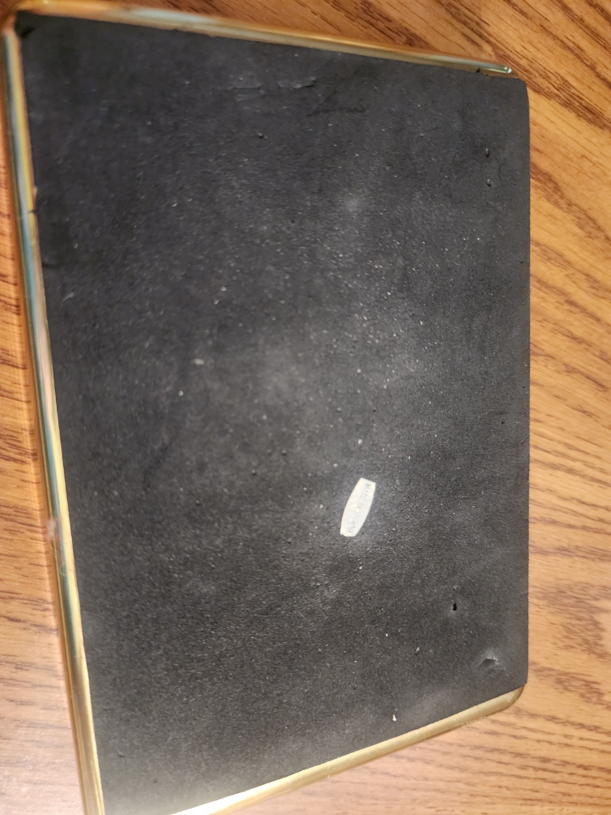 Gold Executive Desk Note Pad Tray Office 6inX4in