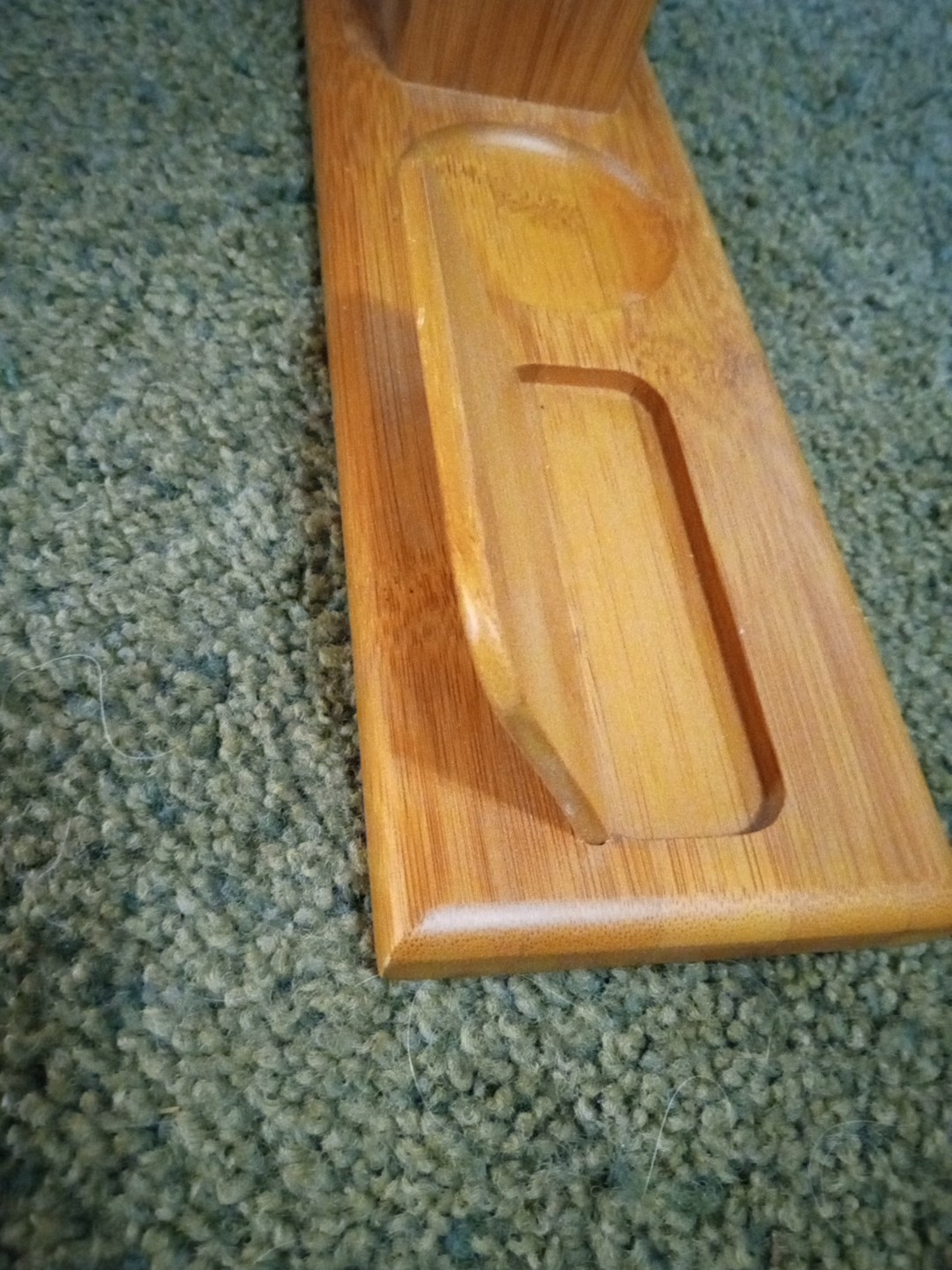 Wooden Handmade Desktop Organizer Cards Pencils Change Holder Unique USA Nice