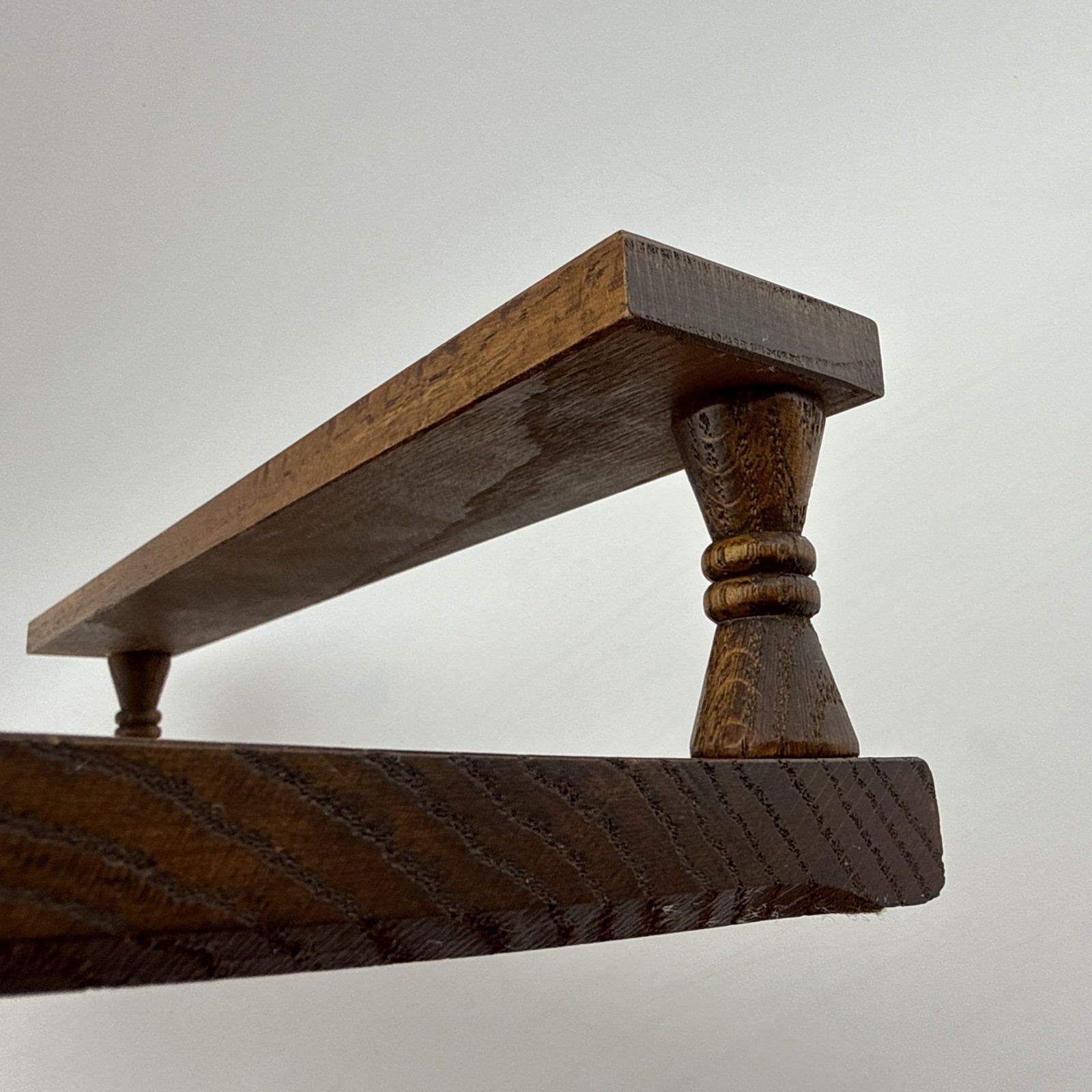 Vintage Dante American Royal Oak 2-Tier Desk Valet Organizer