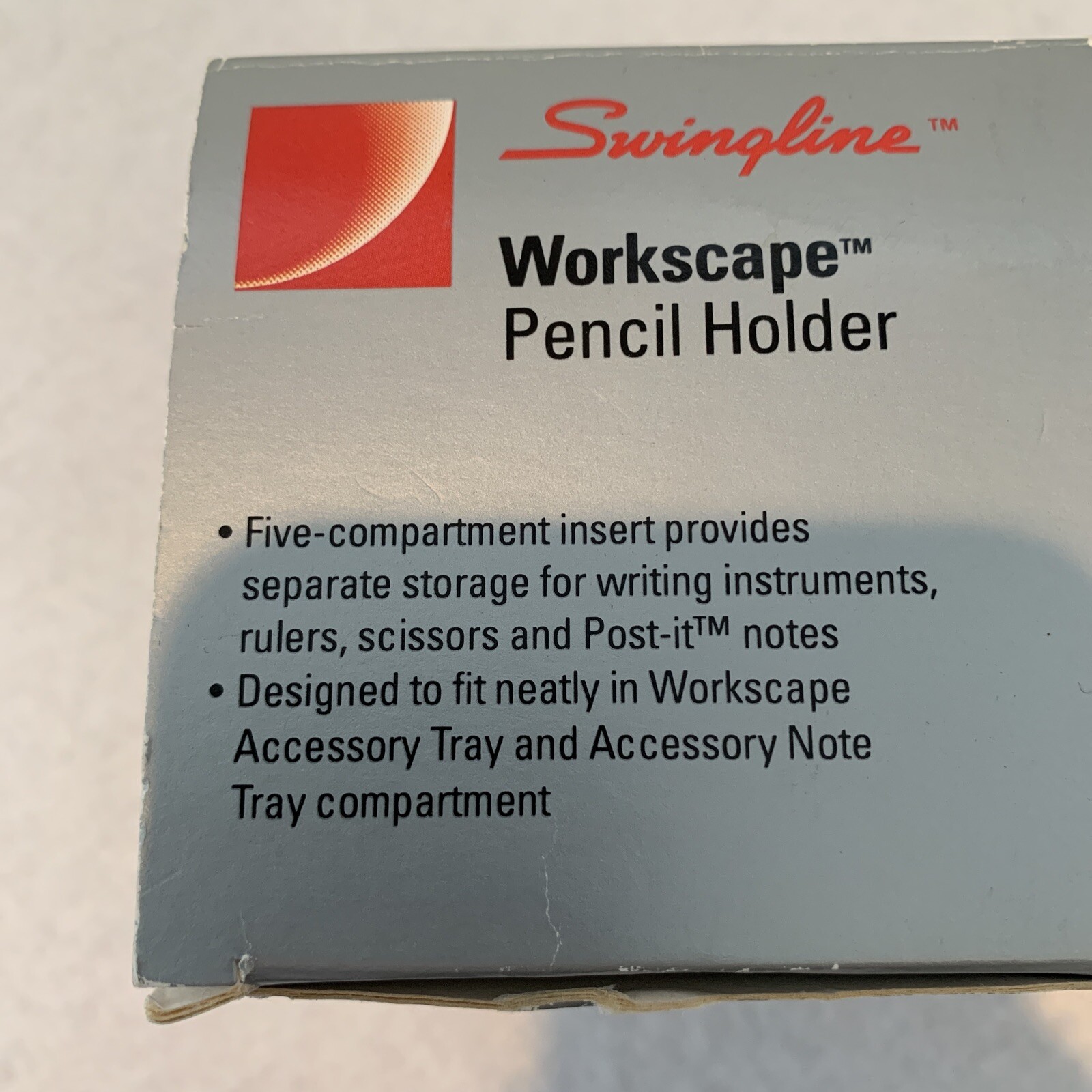 Swingline Workscape Pencil pen Holder plastic square desktop organizer VINTAGE