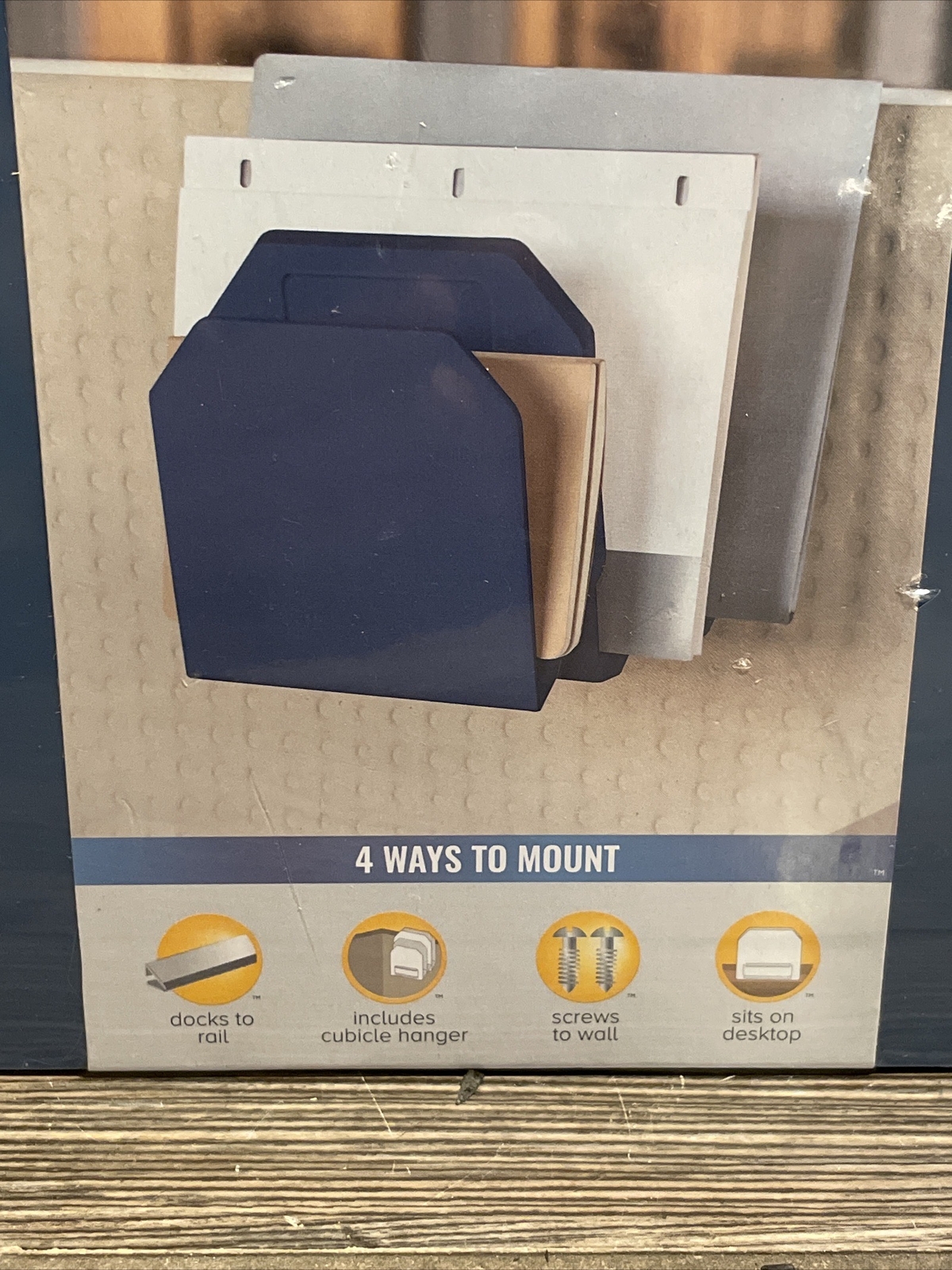 Bostitch Konnect Plastic 3-Piece File Organizer KT-3FOLDER-Blue