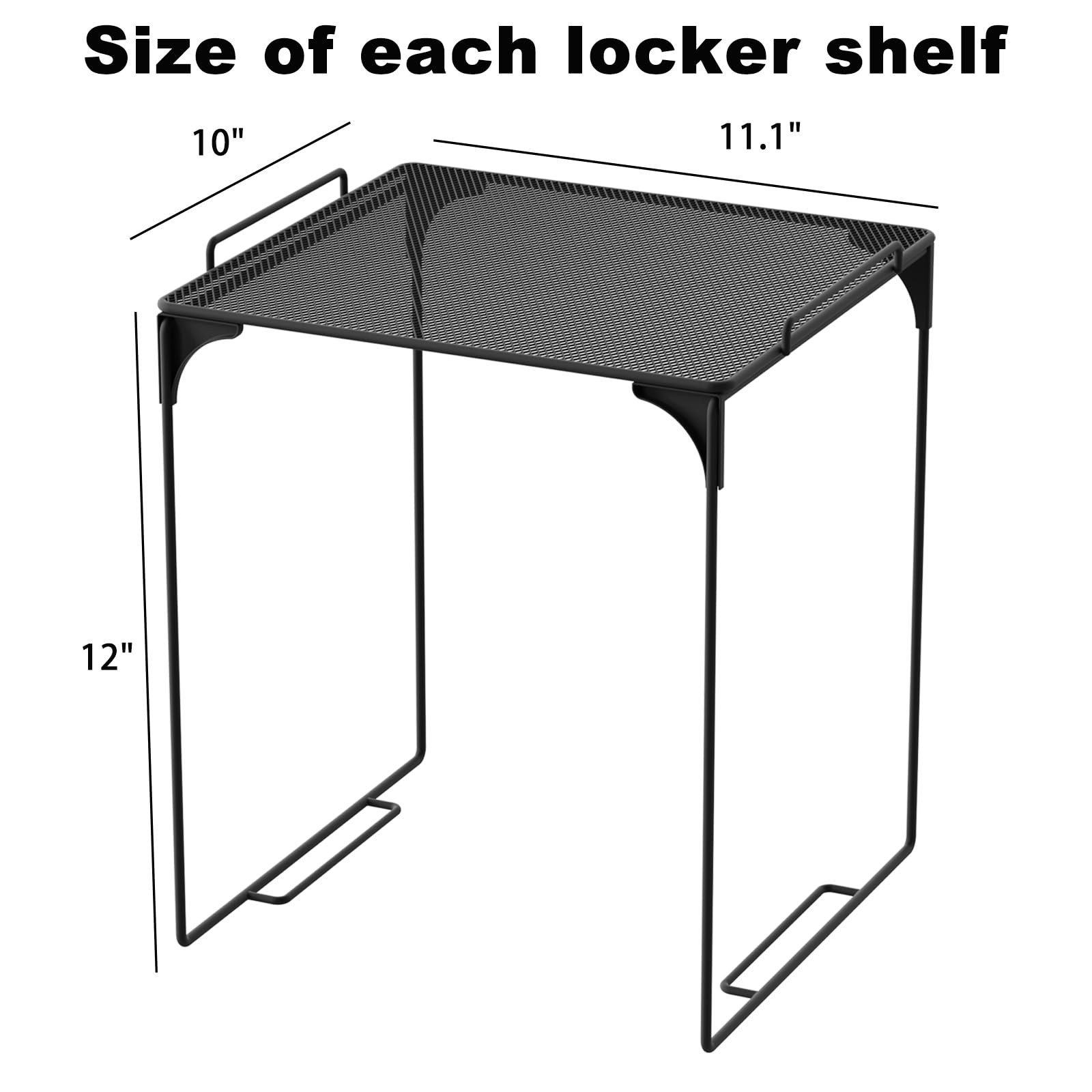 Locker Shelf for Locker, Stackable Locker Shelves for Locker Decoration, Tall…