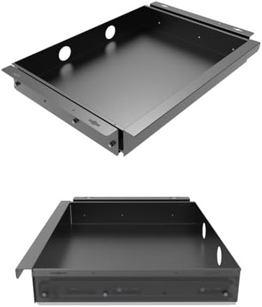 Under Desk Mounted Sliding Pull-Out Drawer for Office Desk W 19.2″ x D 13.4″ Sto