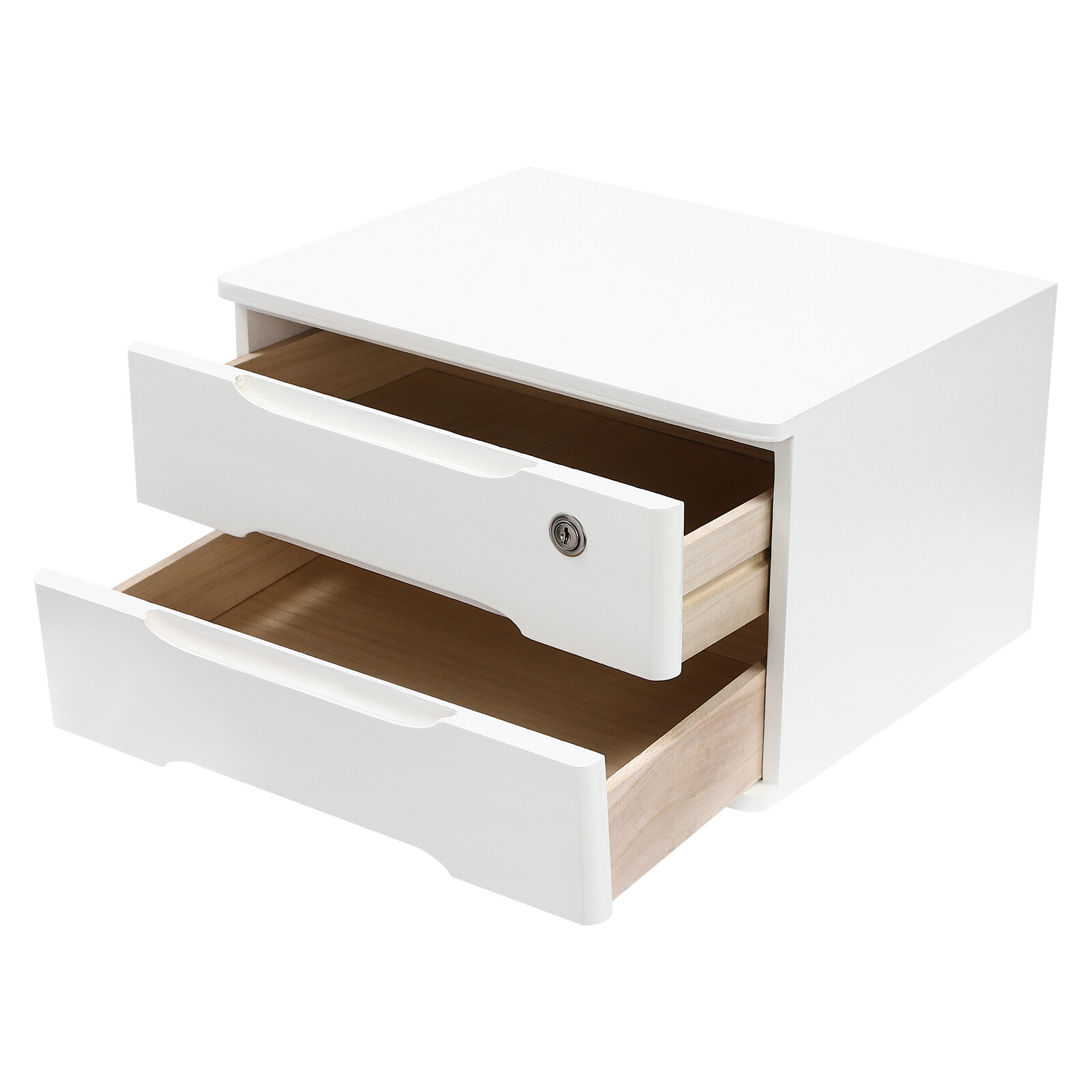 Wooden Desktop Storage Box, Desk Organizer, Desktop Storage Box with Drawers