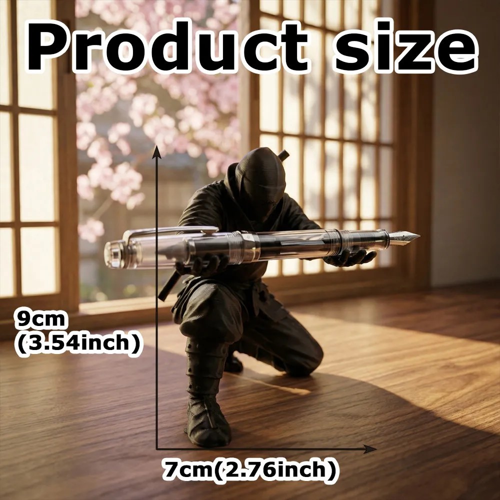 Ninja Warrior Pen Holder, 3D Printed Desk Organizer Stand Desk Ornament Gift
