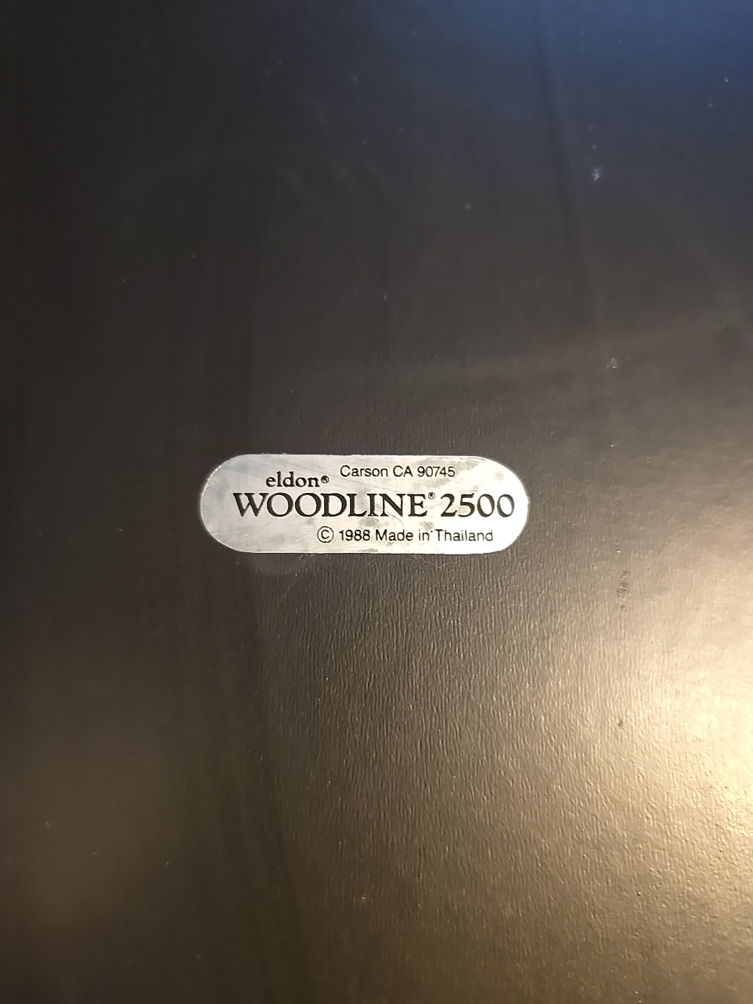 Vtg 1980s Eldon Woodline 2500 Wood/leather Paper Trays