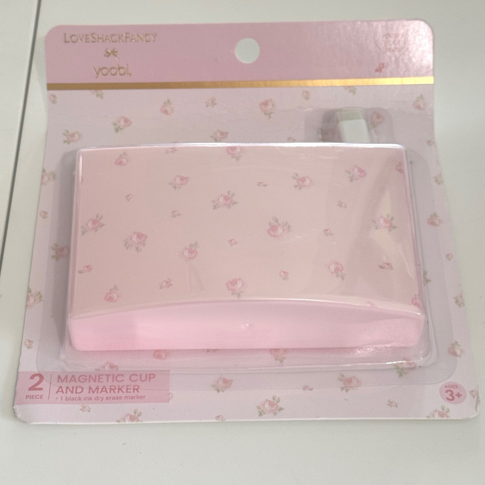 LoveShackFancy x Target NEW Magnetic Locker Organizer Marker Set Floral Pink
