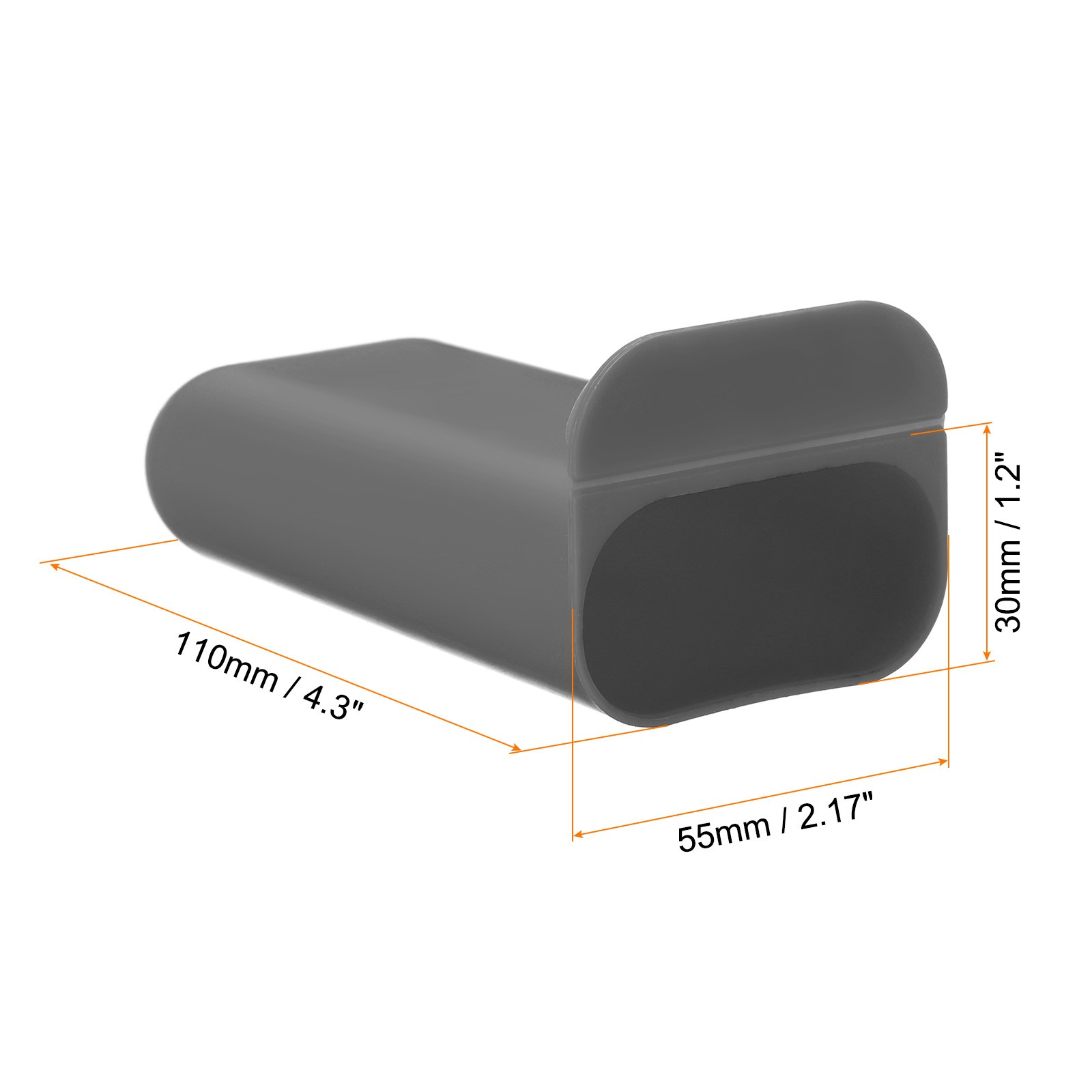 2 x DIY Screen Pen Holder Pencil Holder Self-Adhesive Pencil Cup Square Grey