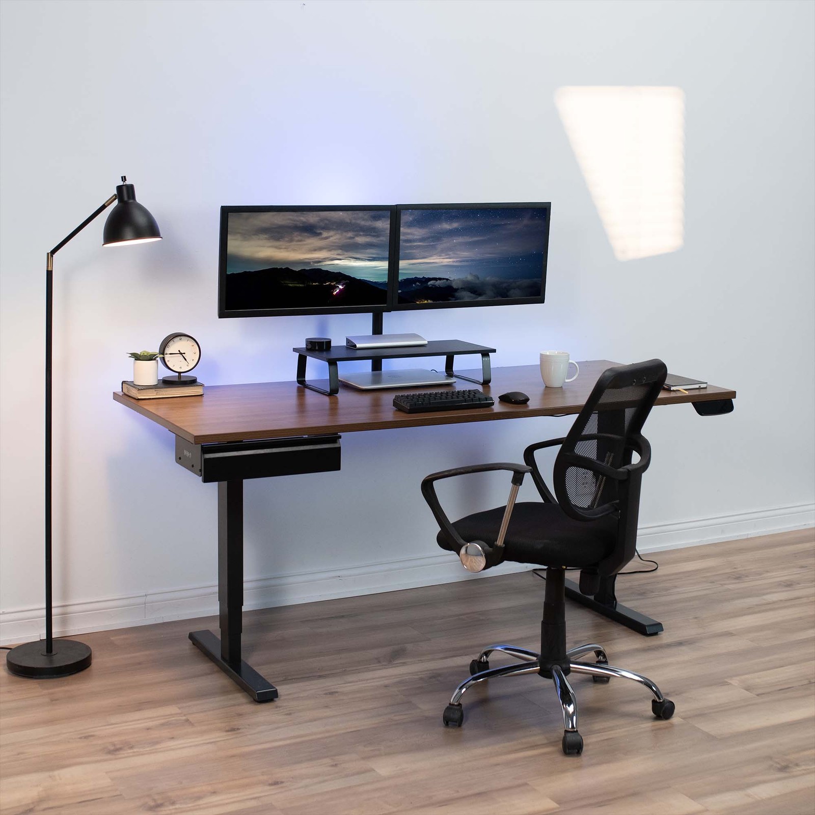 VIVO Black Space Saving 16″ Pull Out Under Desk Storage Drawer without Shell