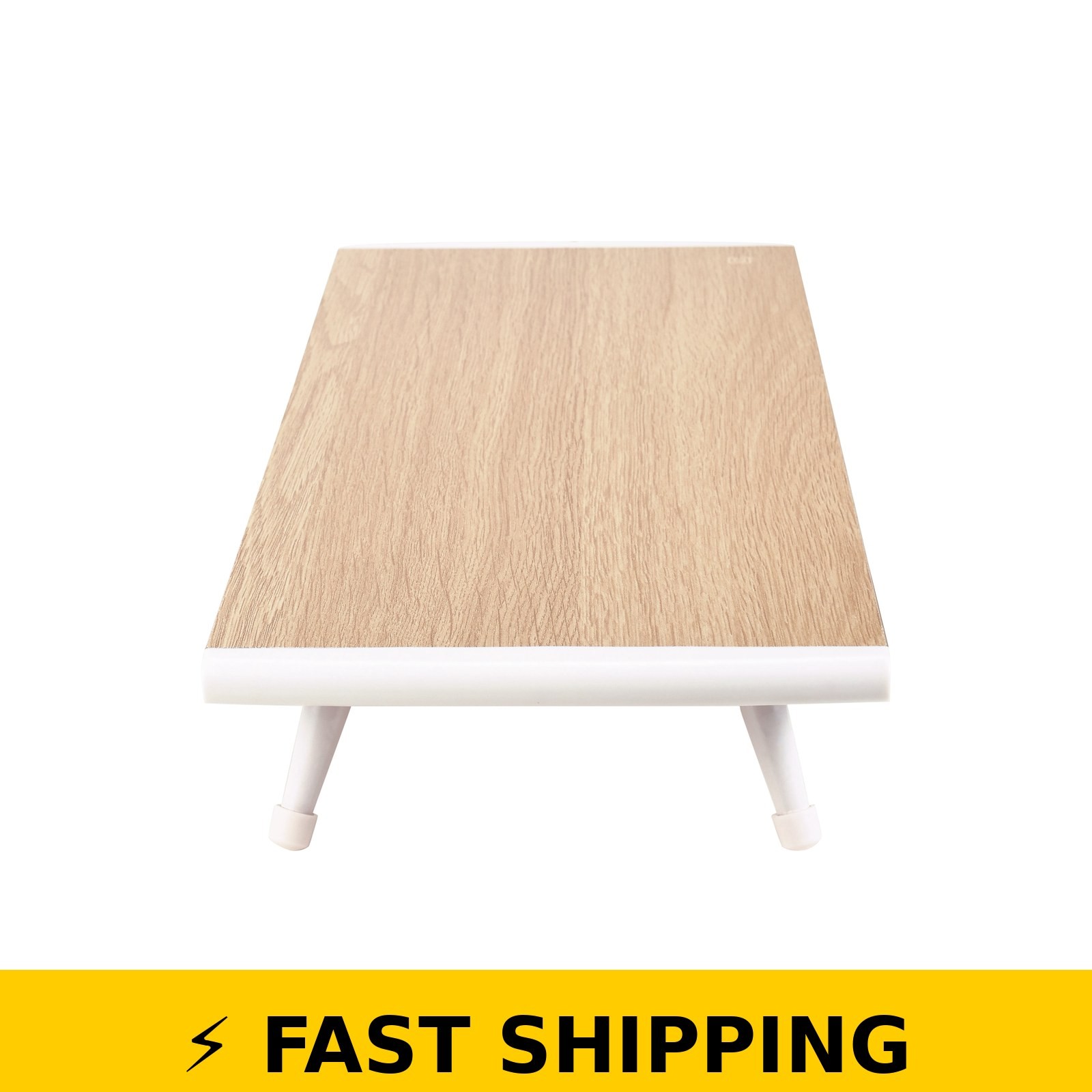 Incipio Wooden Monitor Riser Stand – Ergonomic Desk Shelf – Oak
