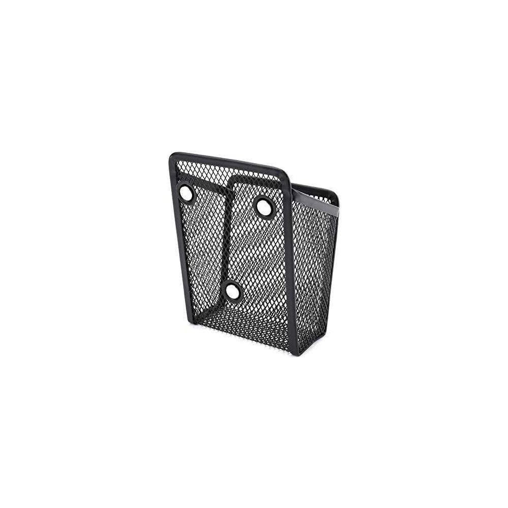 4 Pack Magnetic Mesh Pen Pencil Holder Organizer Basket, Black, Fine Point, Magn